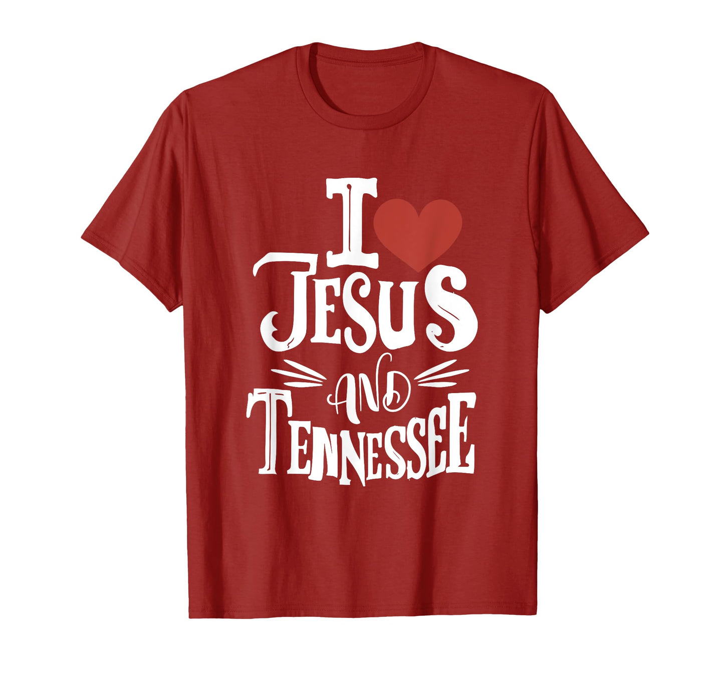 I Love Jesus and Tennessee - Knoxville flag T-Shirt