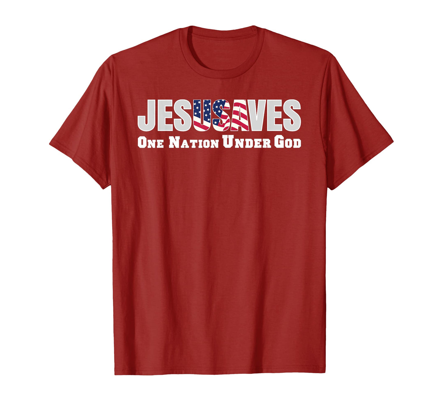Jesus Saves USA One Nation Under God Christian Bible Pray T-Shirt