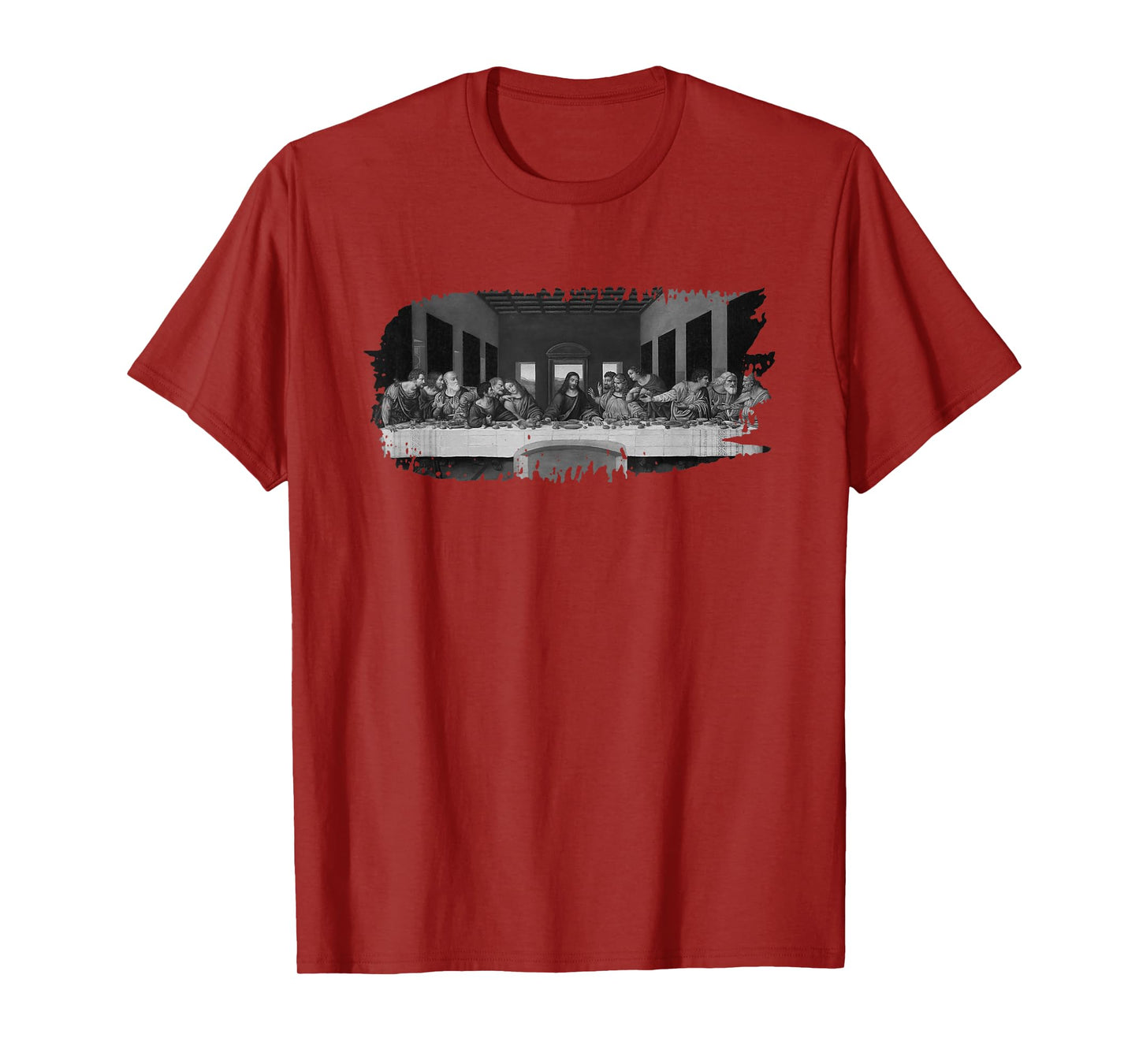 Last Supper Grunge by Leonardo daVinci T-Shirt
