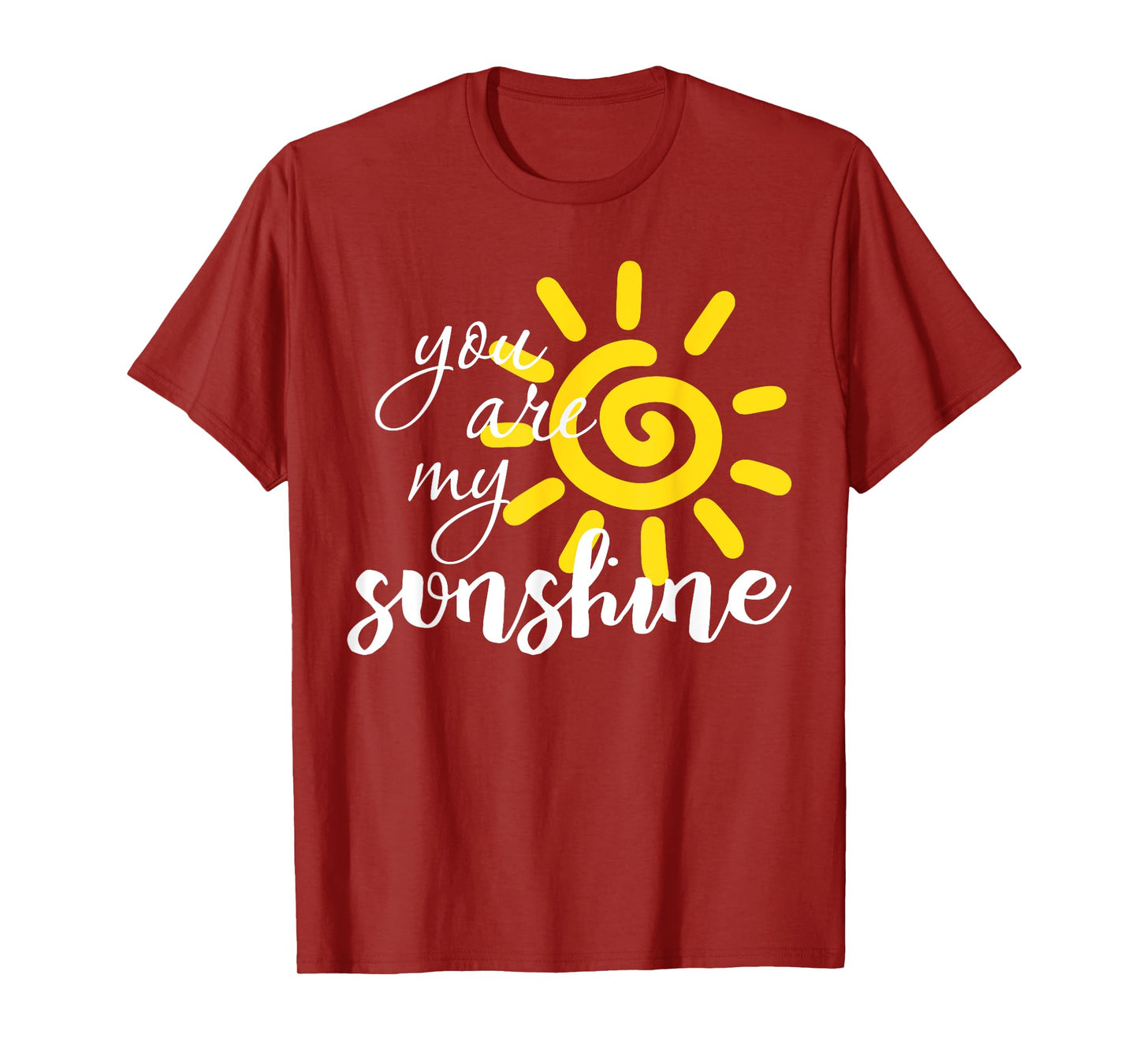 You Are My Sunshine Cute Positive Retro Sun Inspirational T-Shirt