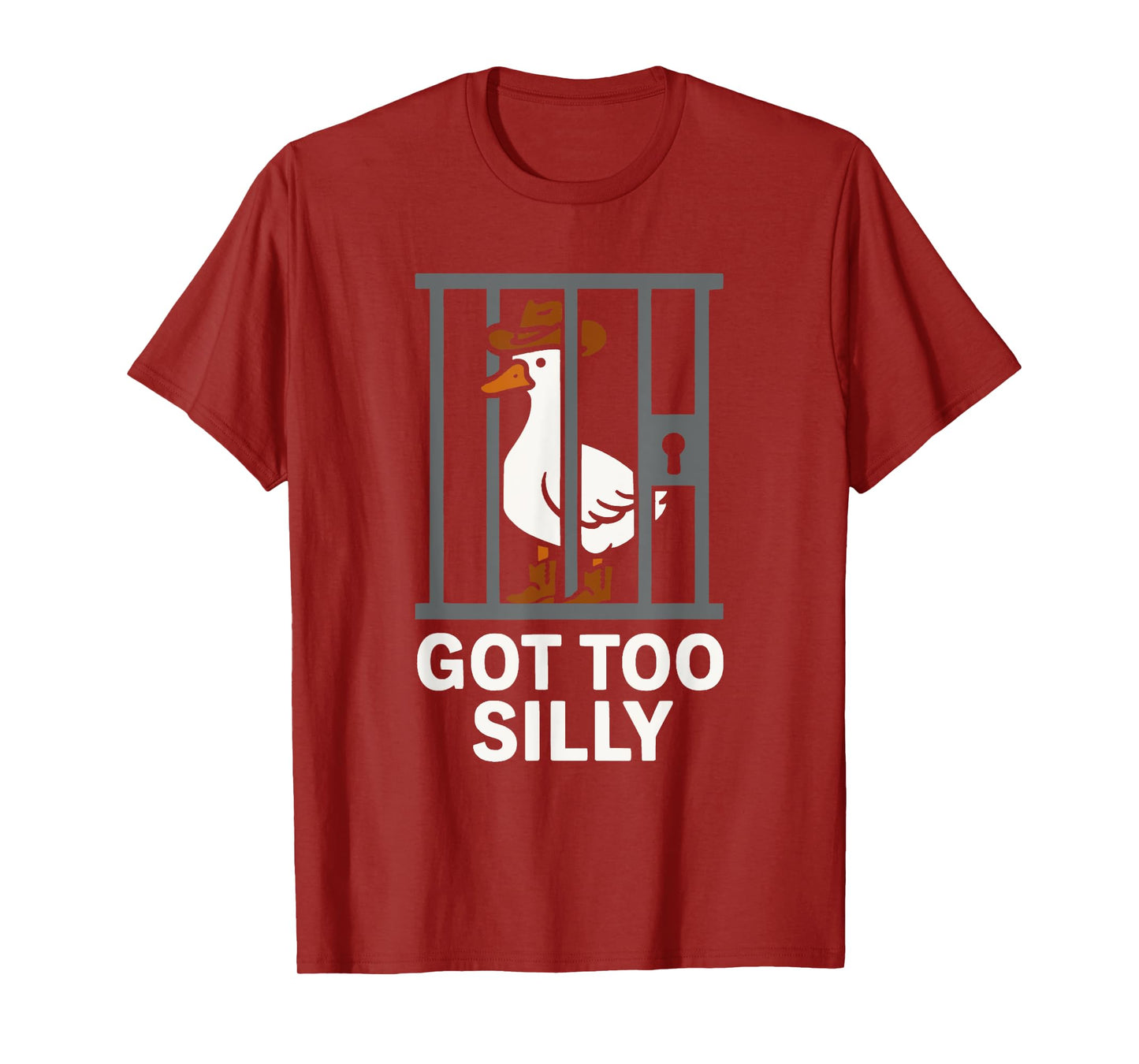 Got Too Silly Cowboy Goose Funny Meme Design T-Shirt