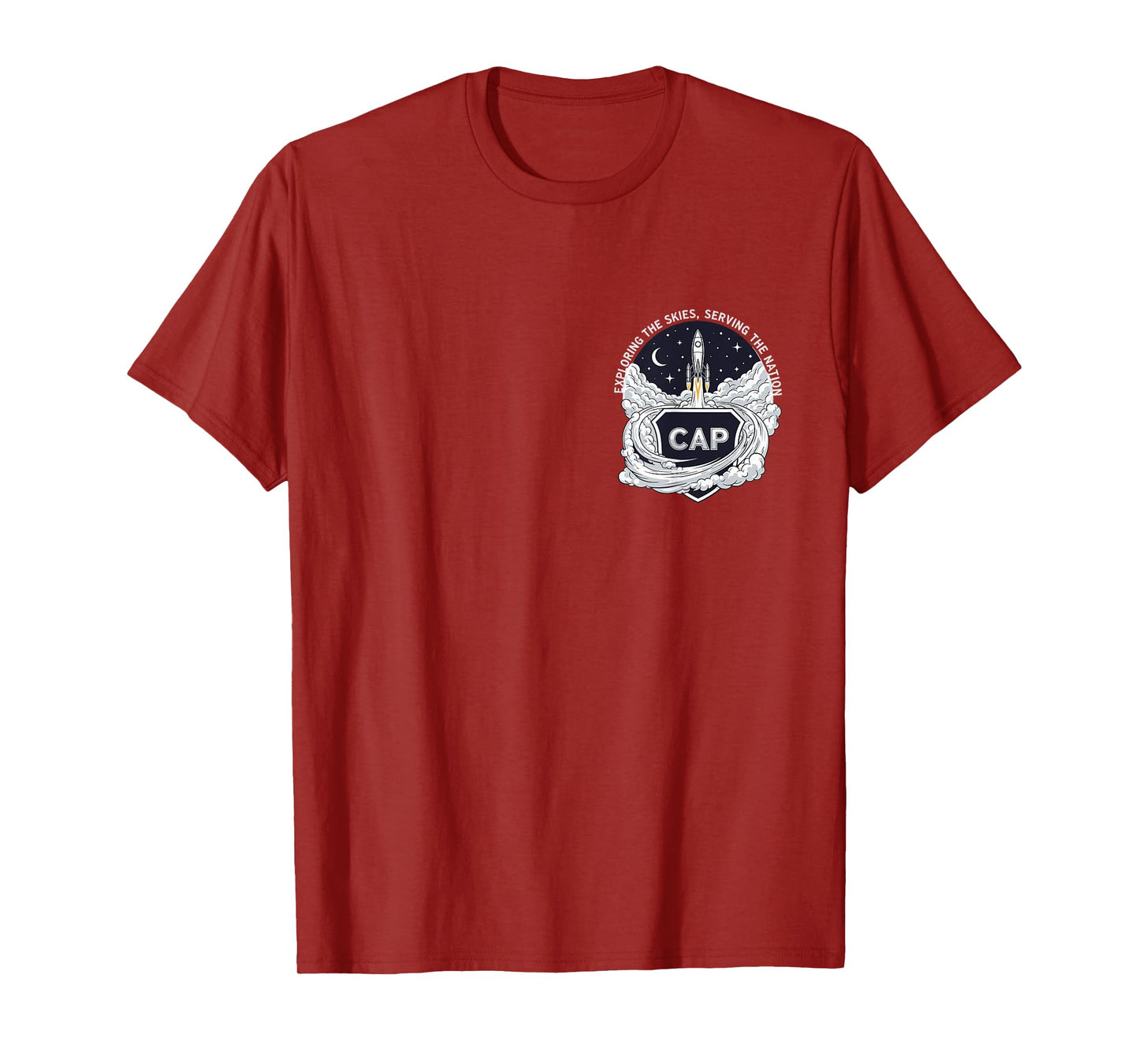 Cap Civil Air Patrol Rocket Launch Exploring The Skies T-Shirt