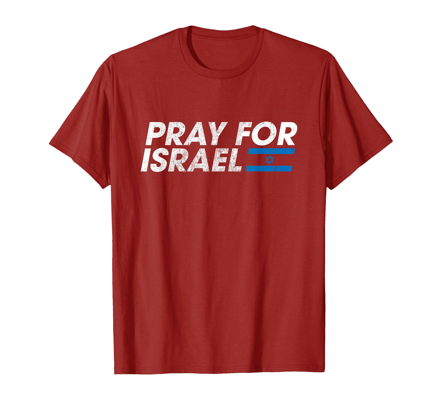 Pray for Israel Psalm 122 6 Israel Flag Christian Inspiring T-Shirt