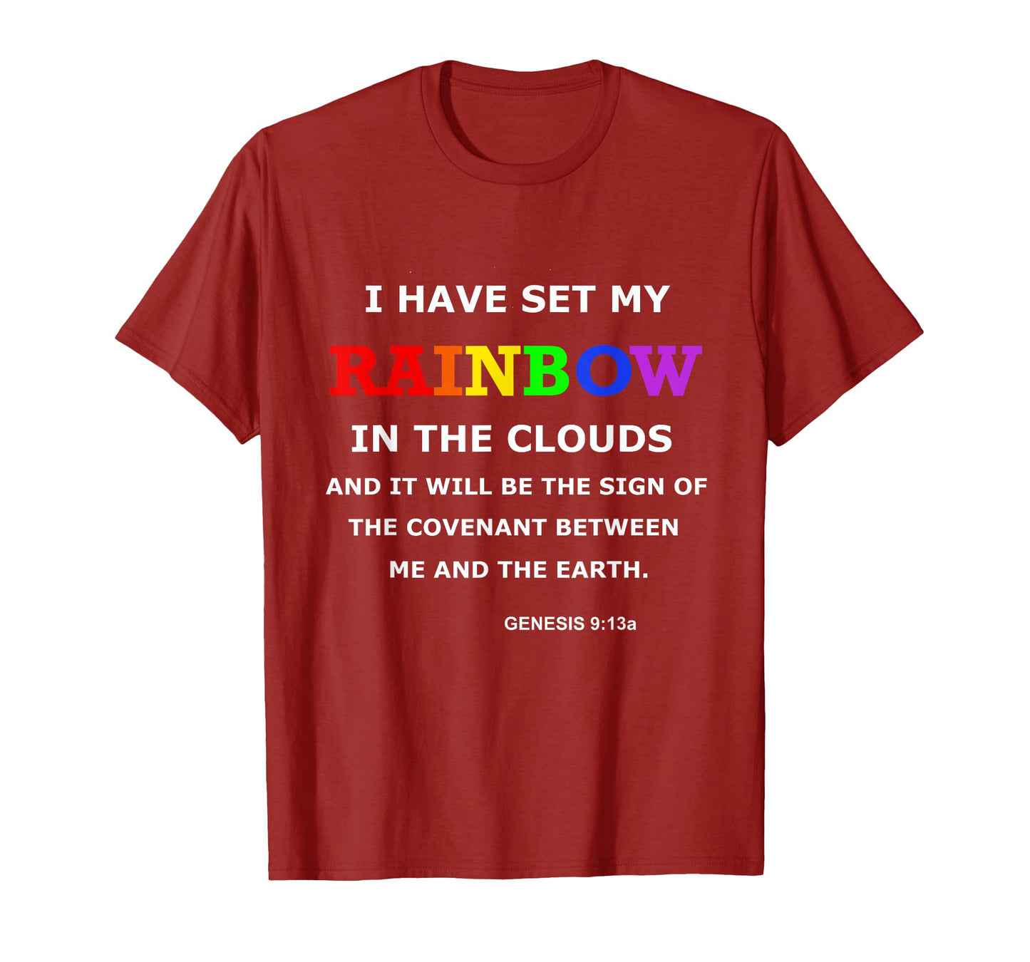 Genesis 9:13 Christian Bible Scripture Quote T-Shirt