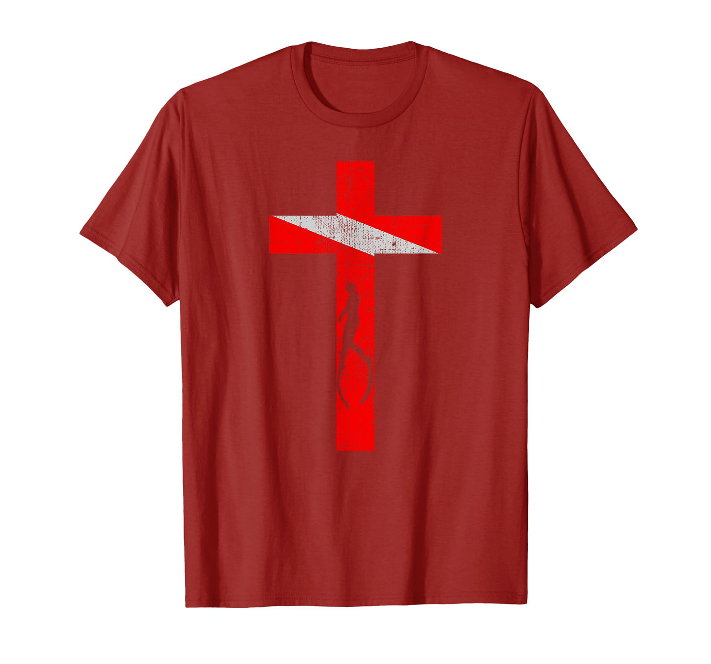 Scuba Diving Cross For Christian Divers | Jesus Religious T-Shirt