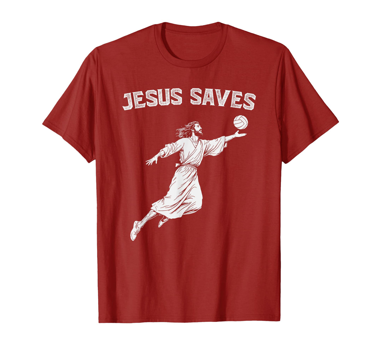 Jesus Saves Volleyball Player Christian T-Shirt