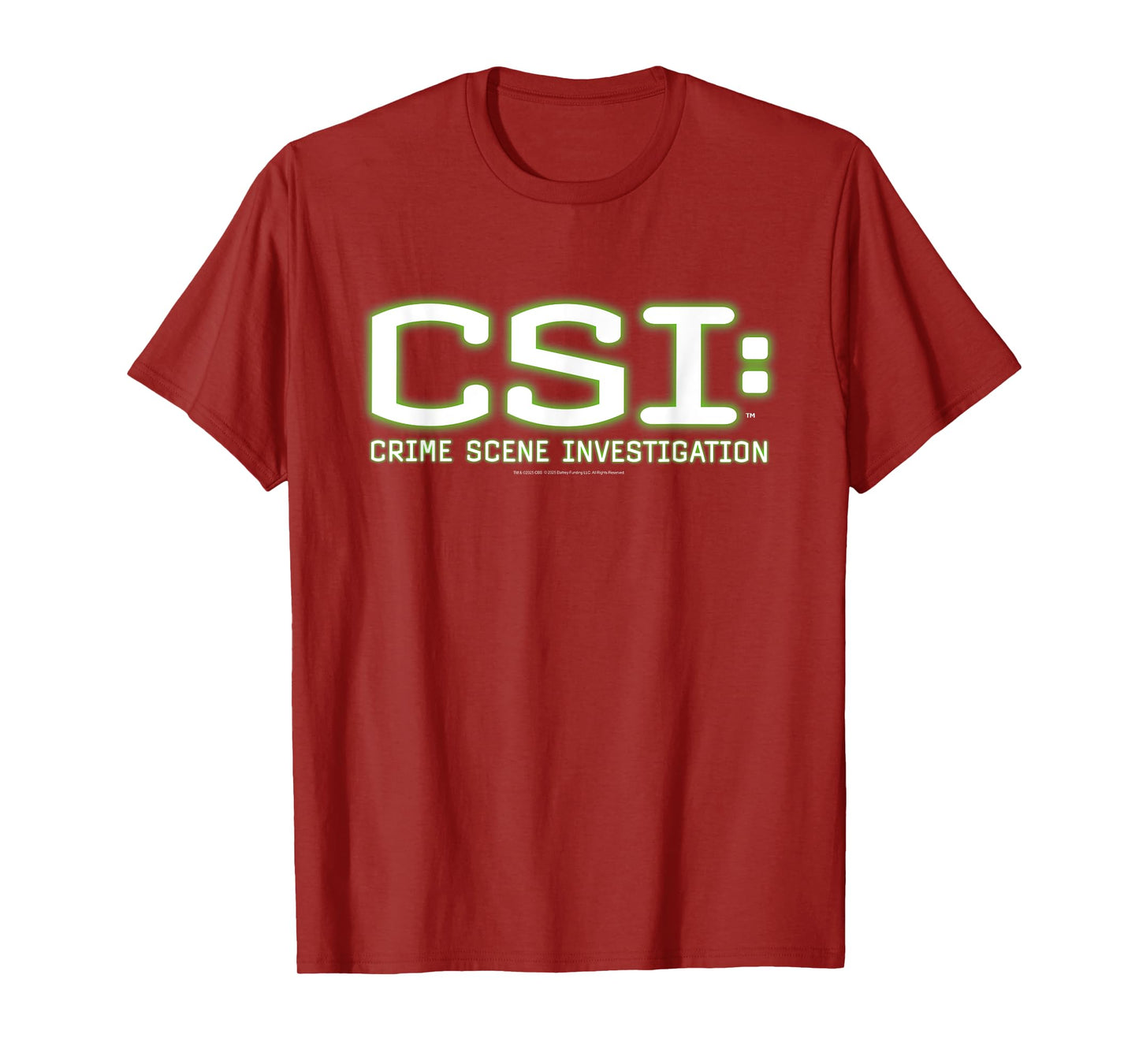 CSI: Crime Scene Investigation Green Glow Logo TV T-Shirt