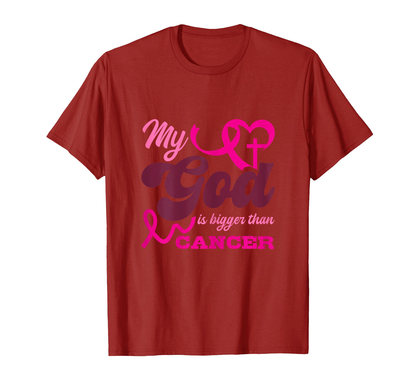 Faith Religious My God is Bigger Than Cancer T-Shirt