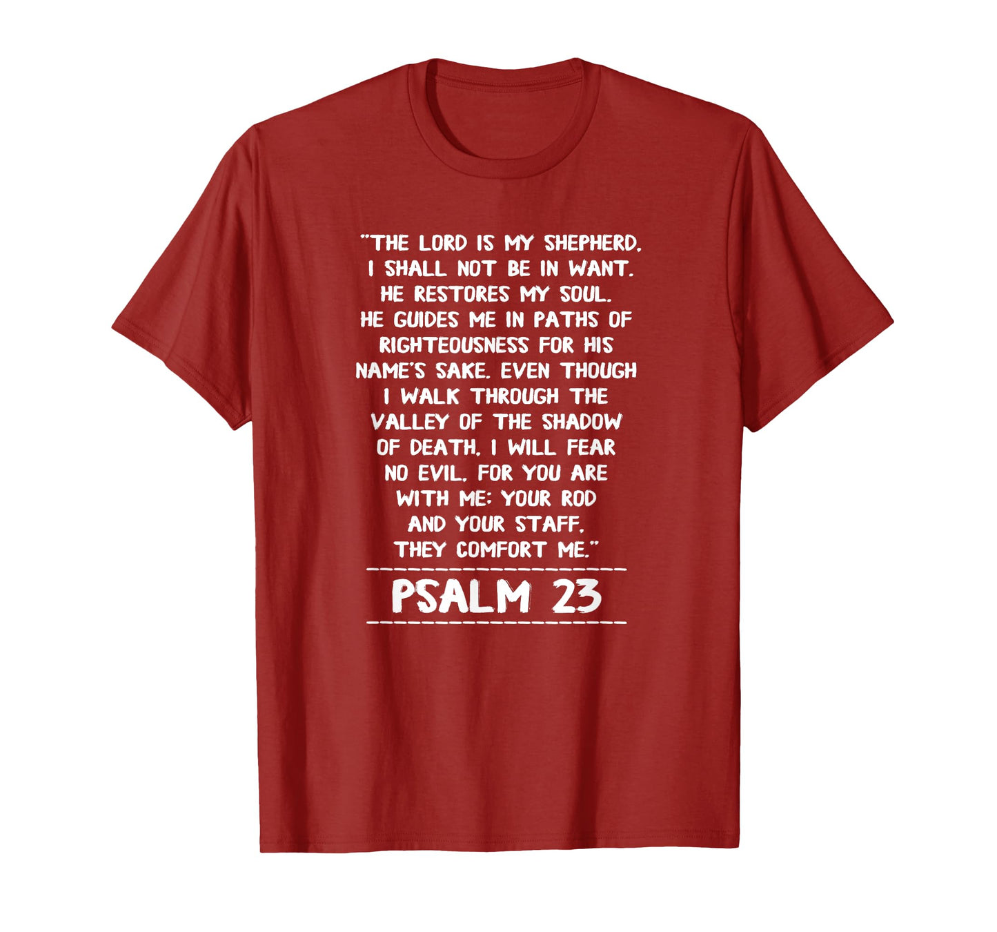 The lord is my shepherd Psalm 23 Jesus Christian Gift T-Shirt