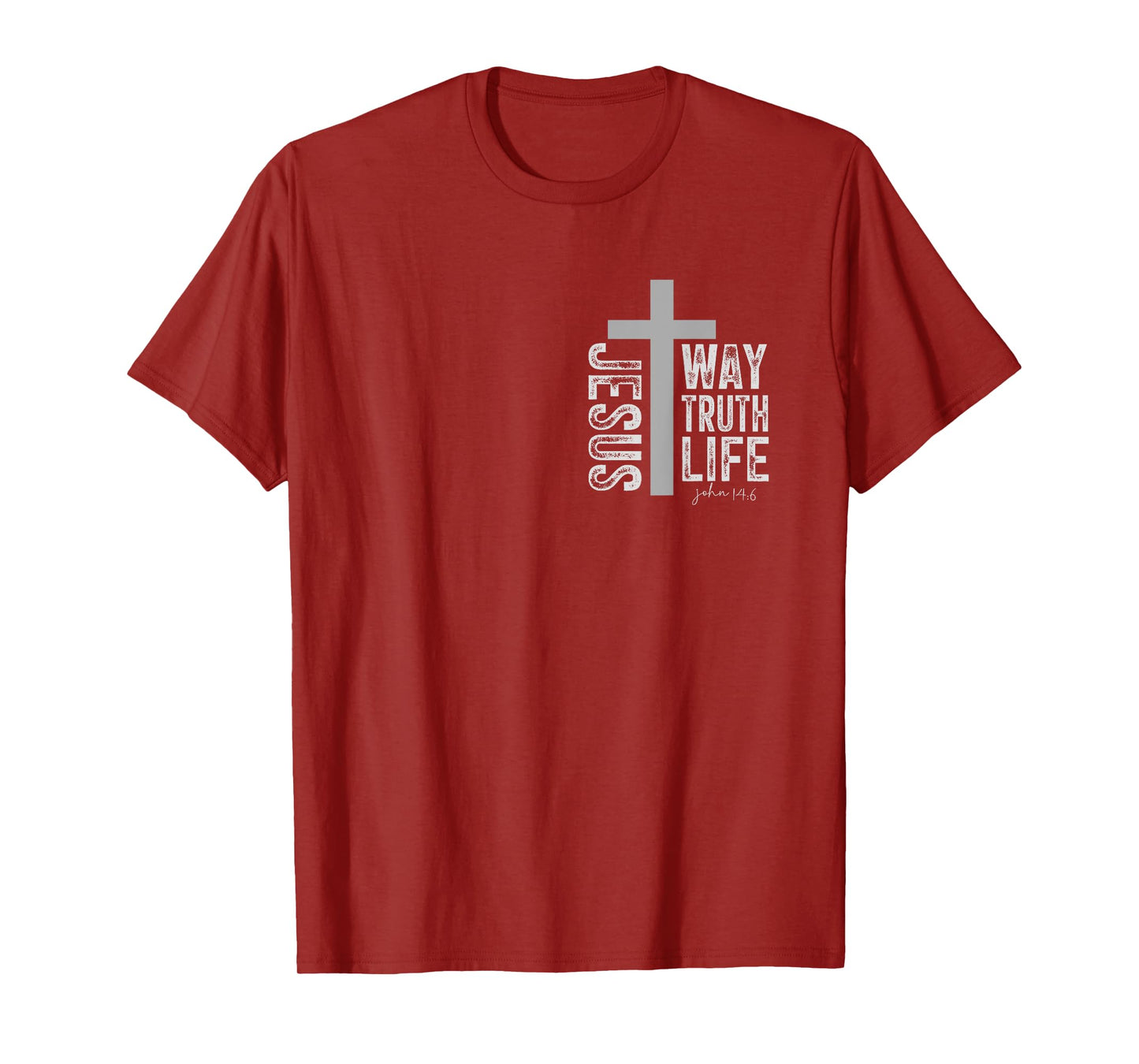 Jesus Way Truth Life John 14:6 Christian Gift T-Shirt