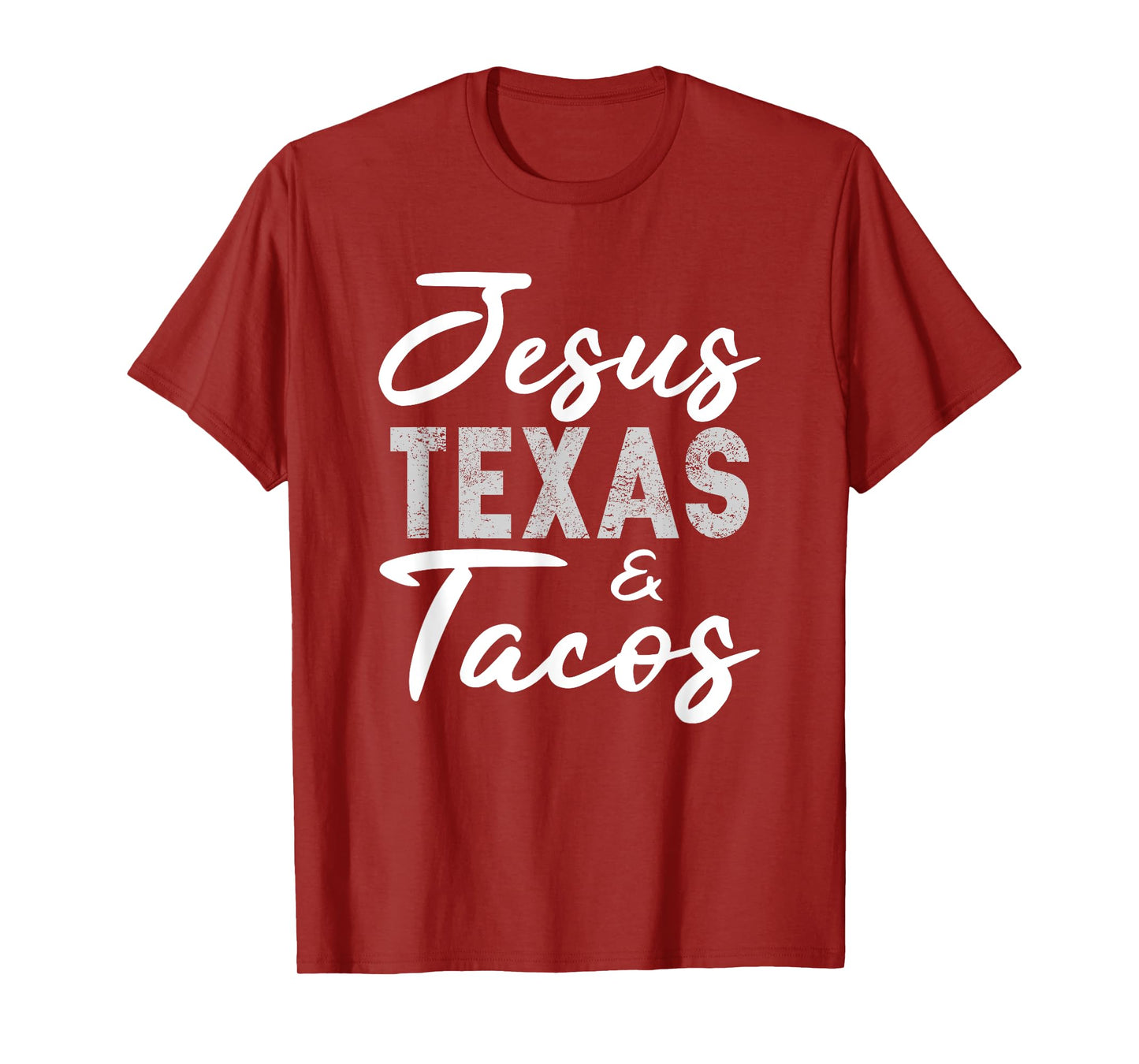 Jesus Texas And Tacos Shirt Funny Food Cinco Mayo Christian T-Shirt