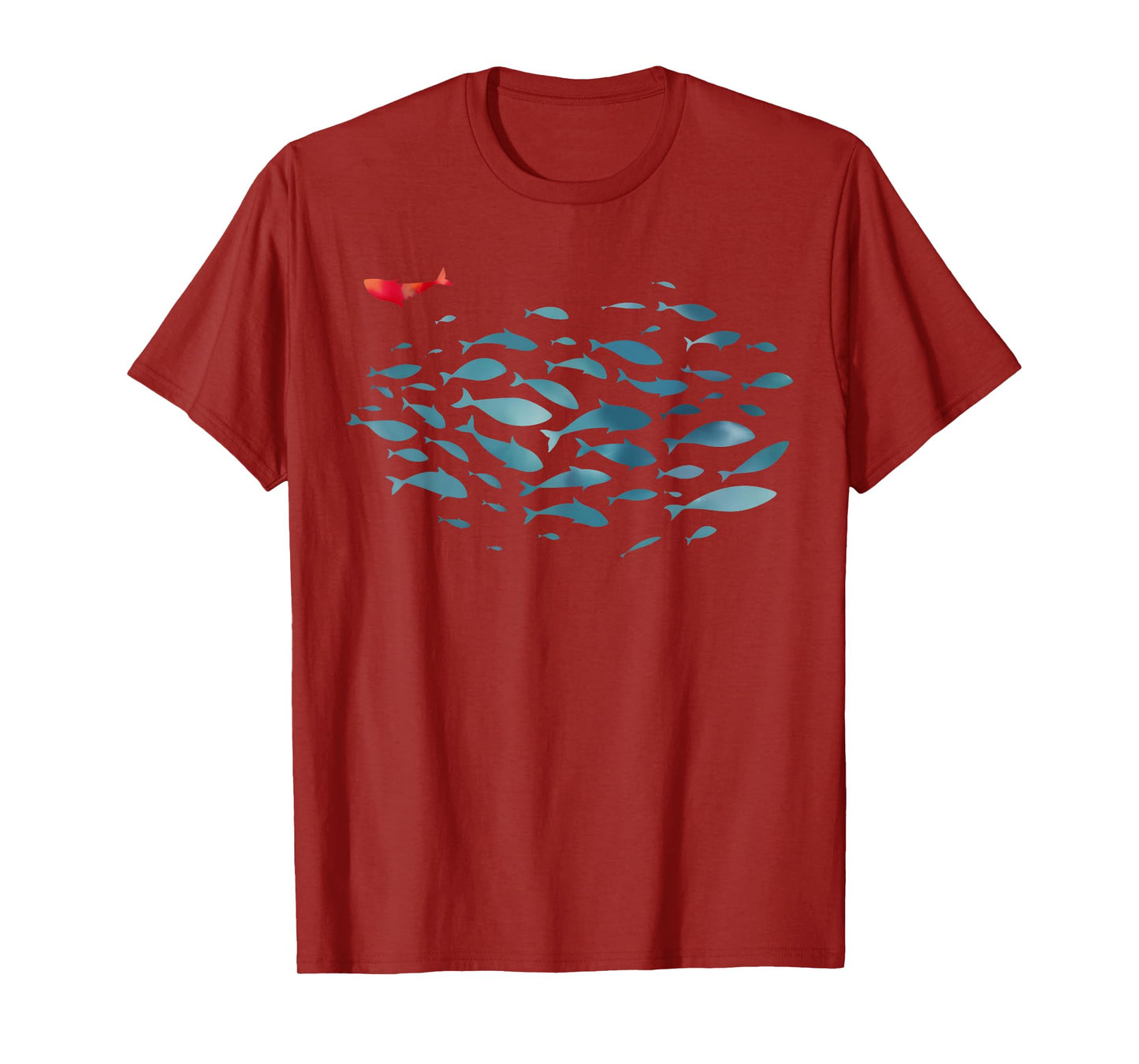 Fish Swim Against The Current Christian Bible Inspirational T-Shirt