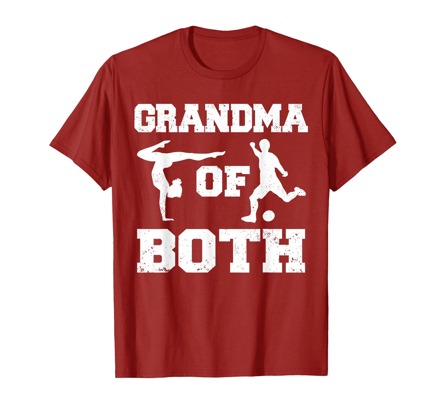 Grandma Of Both Funny Soccer Gymnastics Grandma T-Shirt