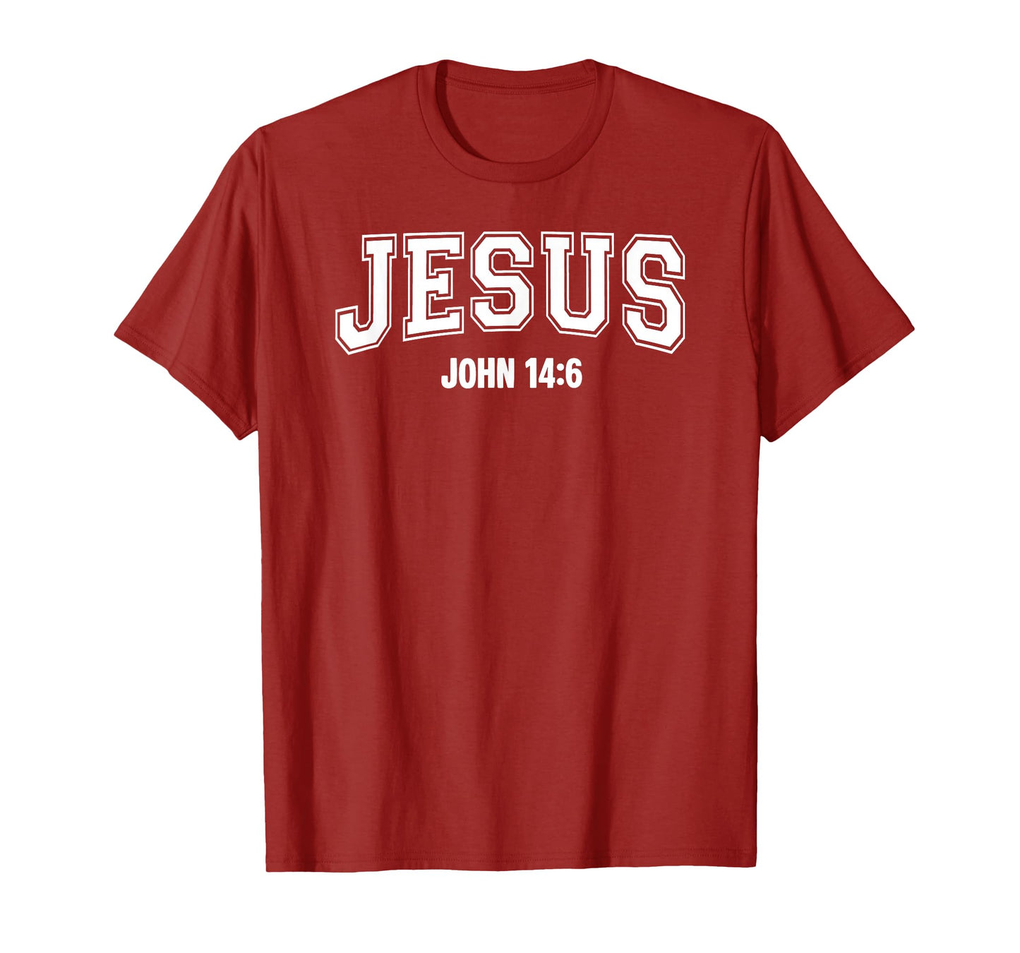 Jesus John 14:6 Christian Cross Faith Bible Religious Verse T-Shirt