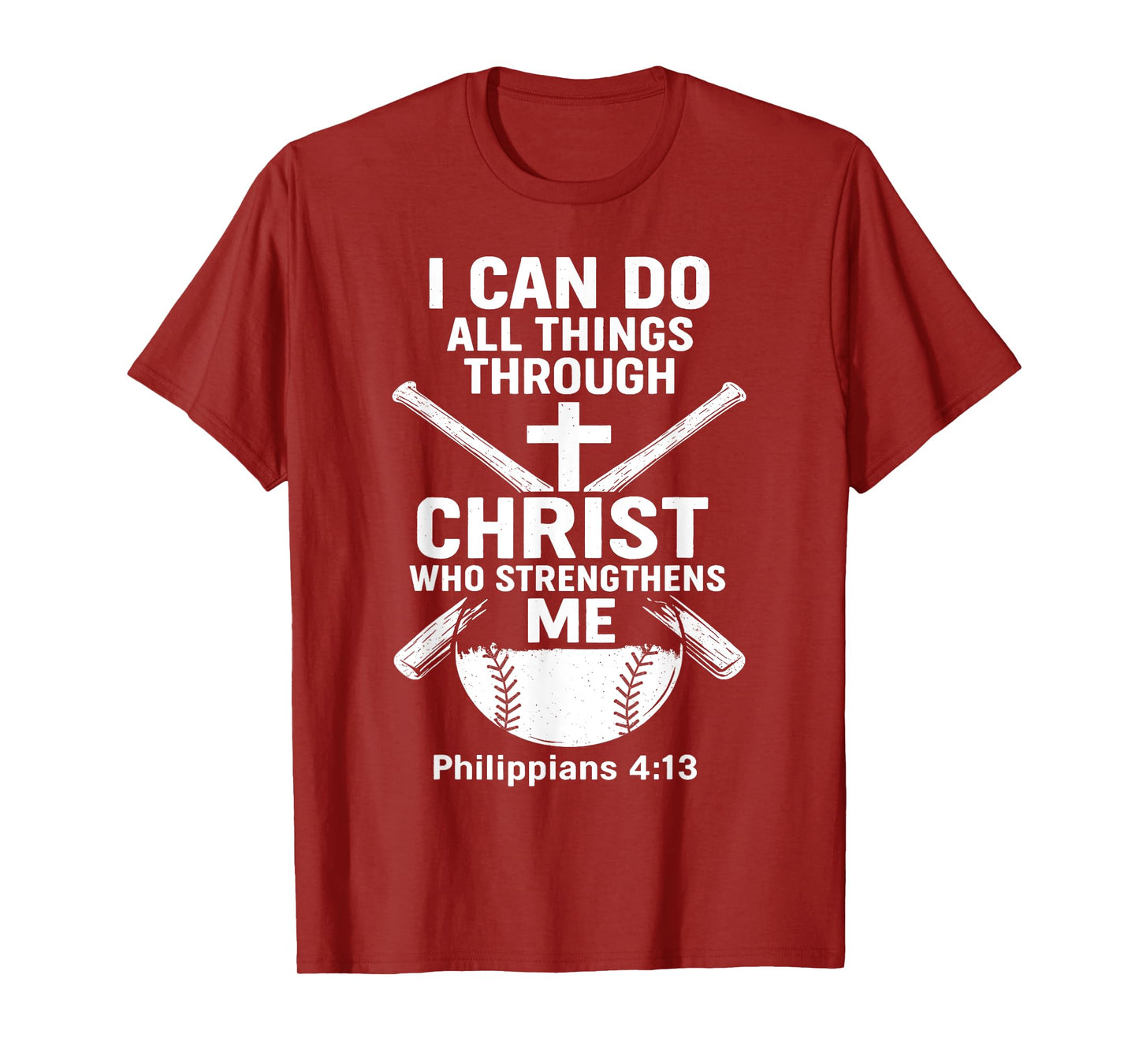 Baseball Christian Athlete Christ Centered T-Shirt