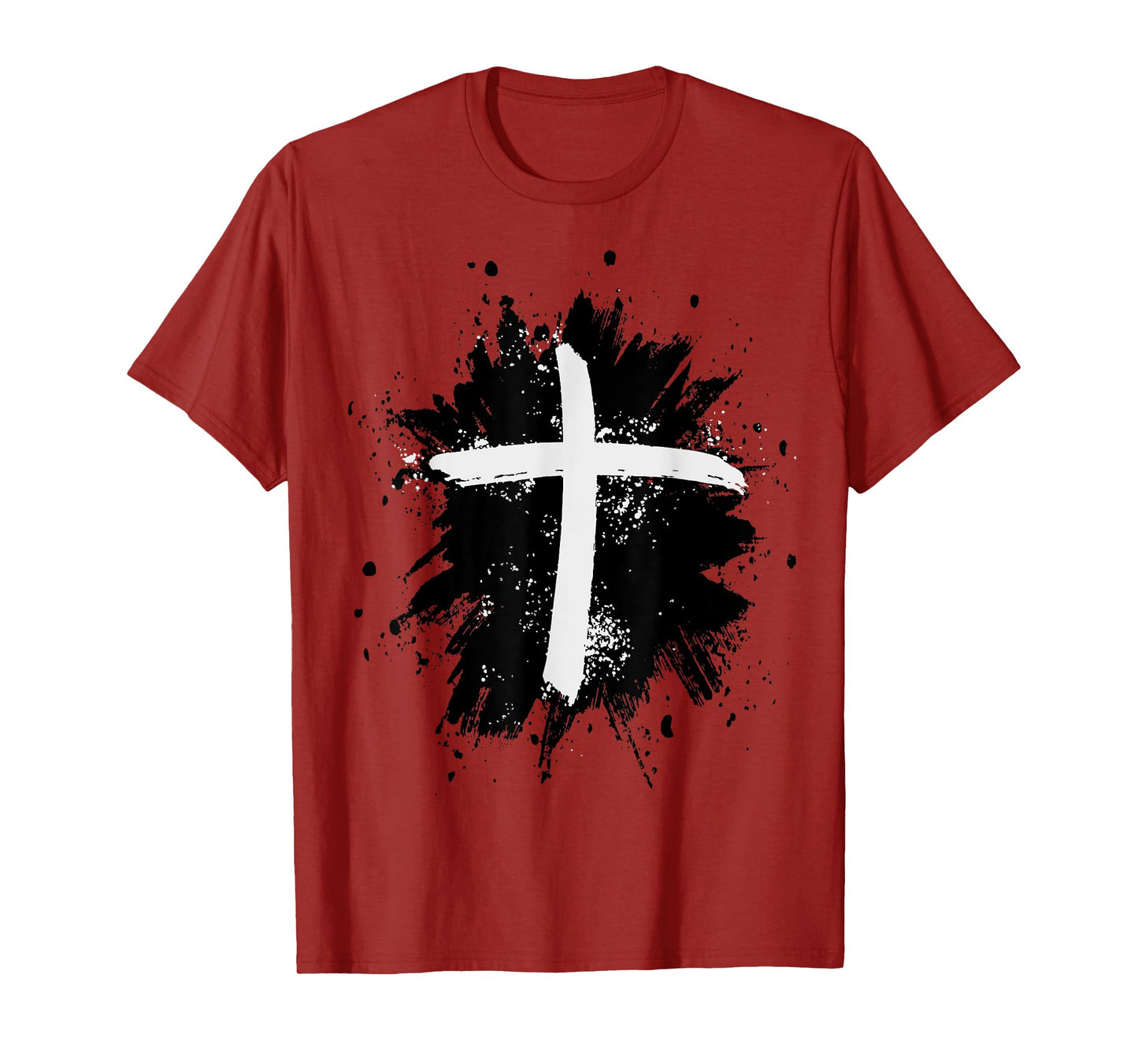 Black and White Jesus Cross Religion Sign T-Shirt