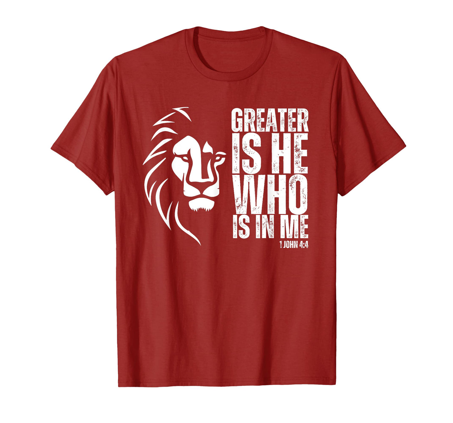 Jesus Saves Lion of Judah Christian Bible Verse T-Shirt, Small