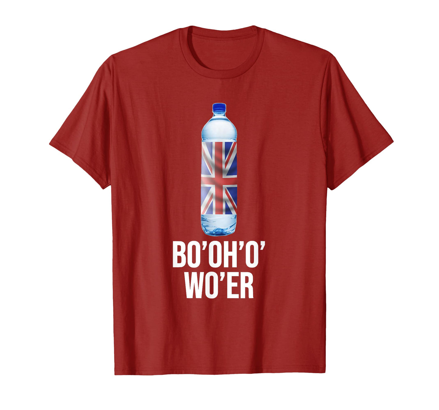 Funny British Accent Joke Bottle Of Water T-Shirt
