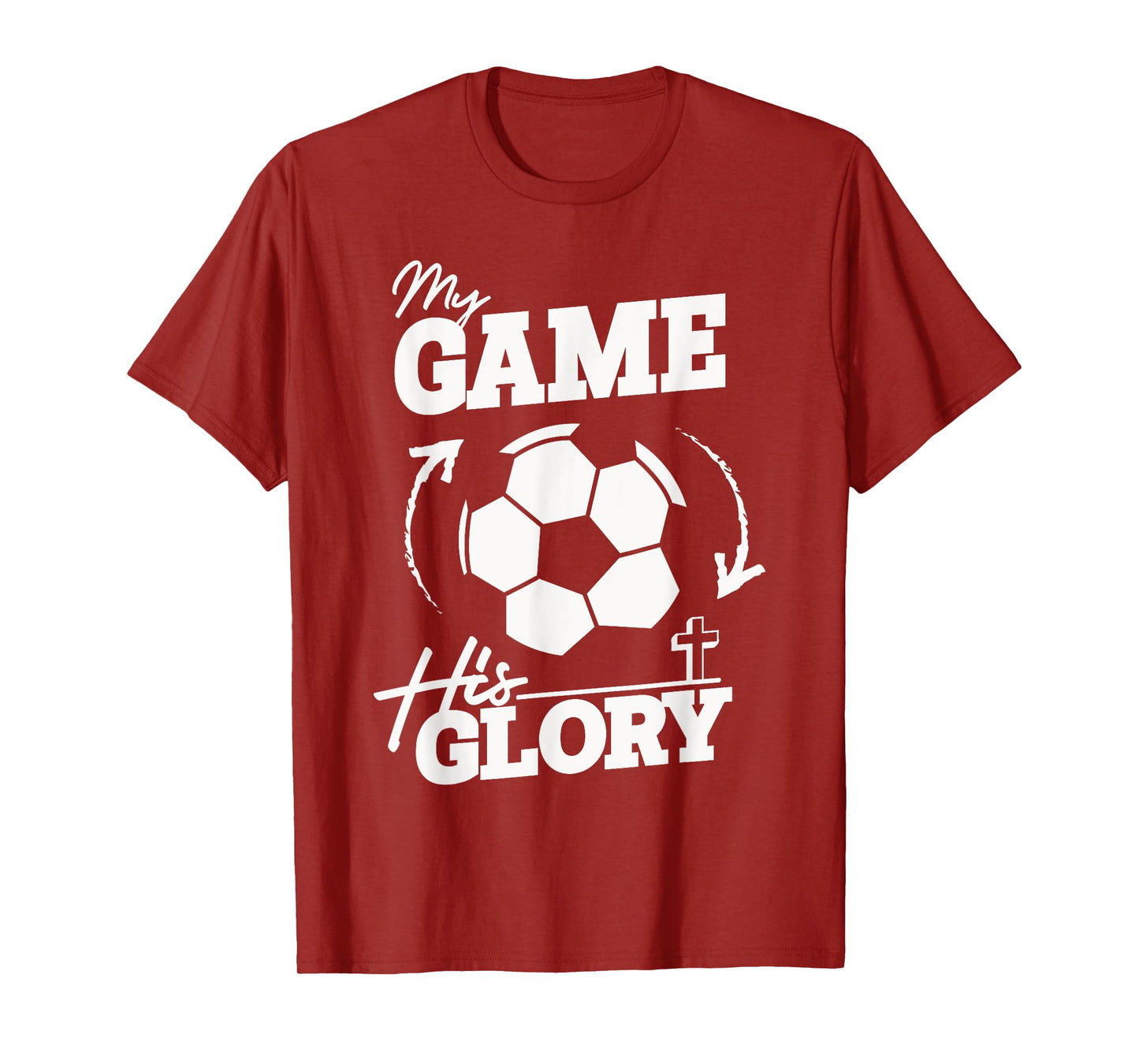 My Game His Glory - Teen Boy Christian Soccer T-Shirt