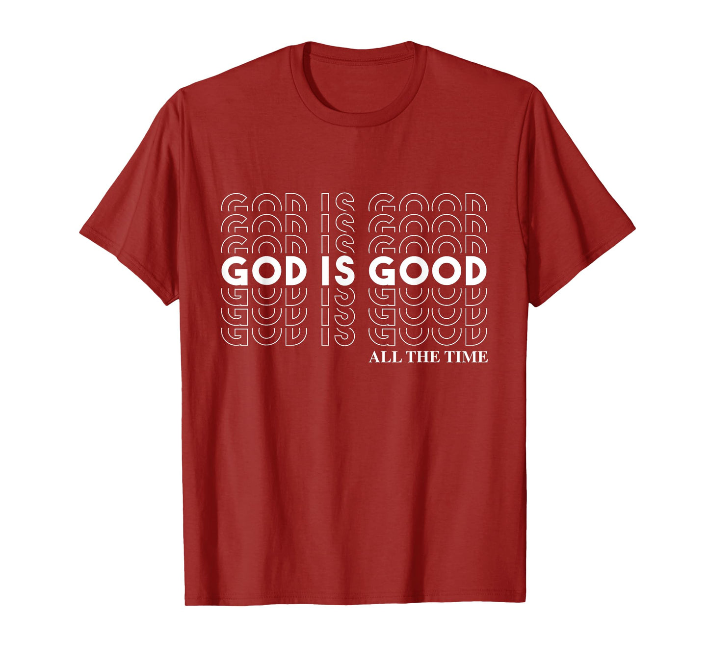 God is Good" Christian Worship Preacher's T-Shirt - Classic Fit, Crew Neck, Short Sleeve (Black)
