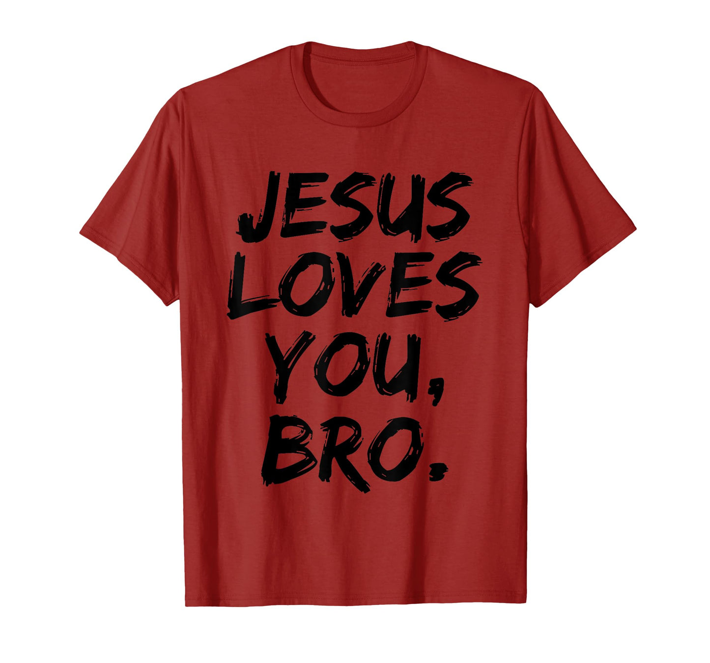 Jesus Loves You Bro Retro Christian Faith Funny Vintage T-Shirt