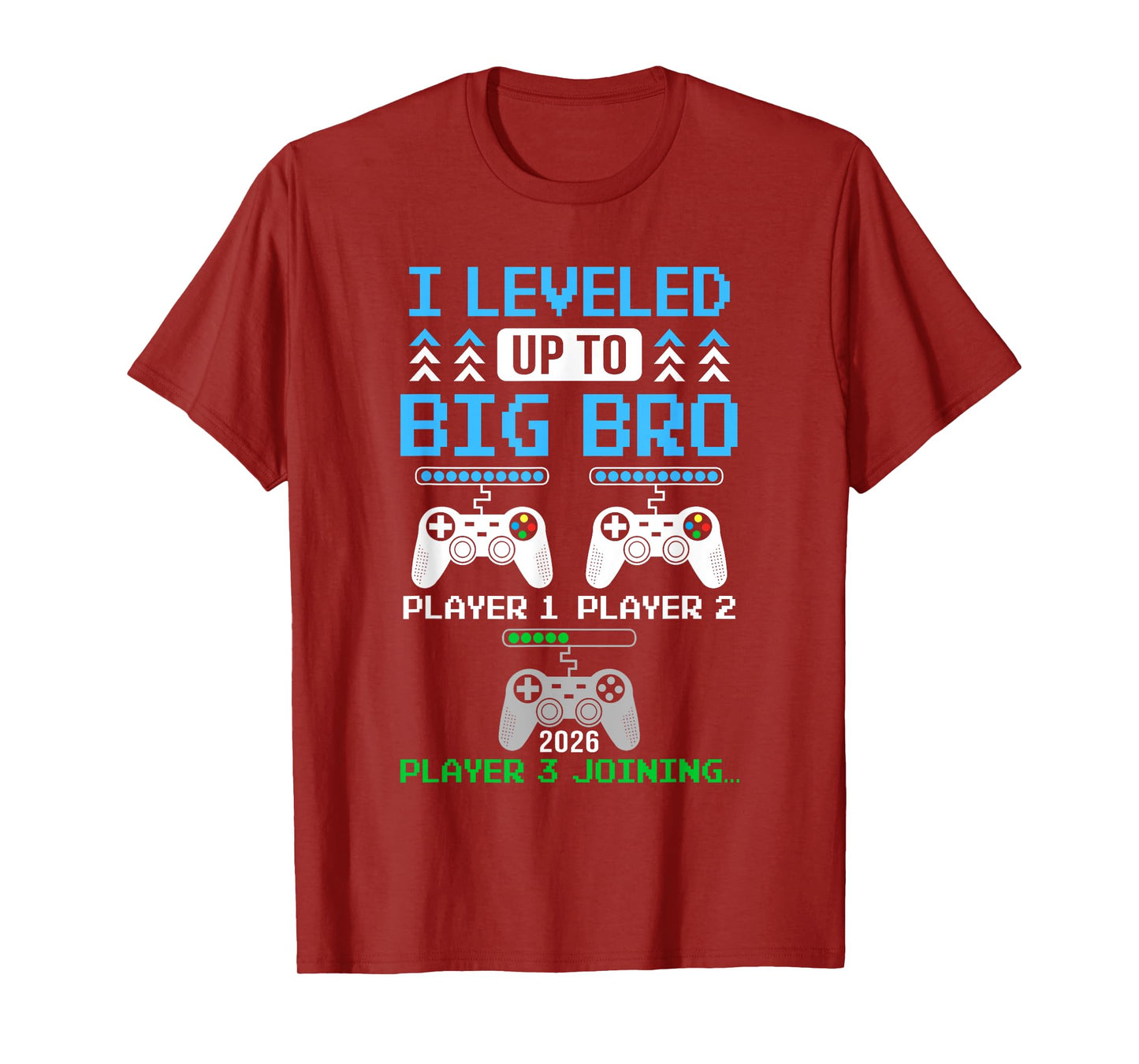 Leveled Up To Big Brother Again Big Brother Est 2026 Kids T-Shirt