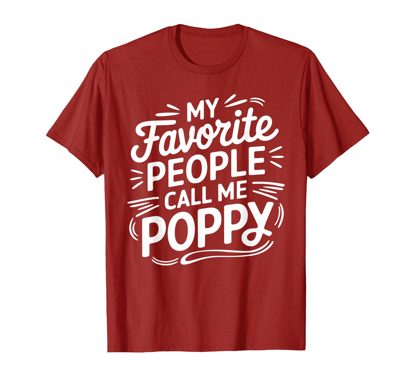 Poppy Design For Grandpa From Grandkids Father's Day Poppy T-Shirt
