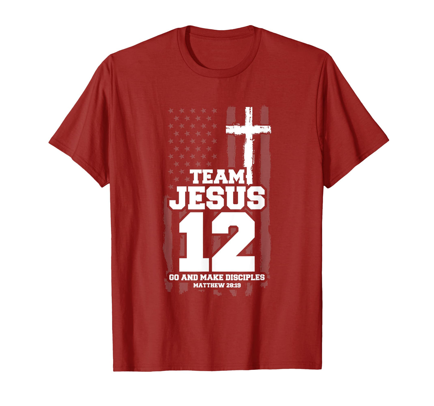 Jesus Baseball Team Jesus Christian Matthew 28:19 Verse T-Shirt
