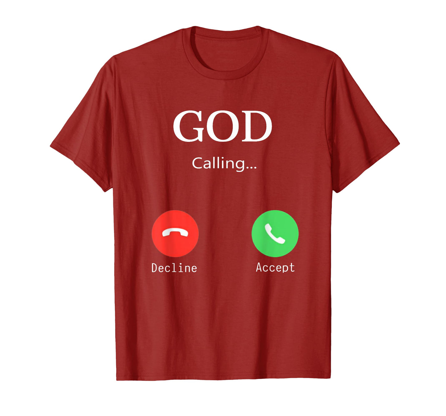 God is Calling Christians Funny Jesus Christ Phone T-Shirt