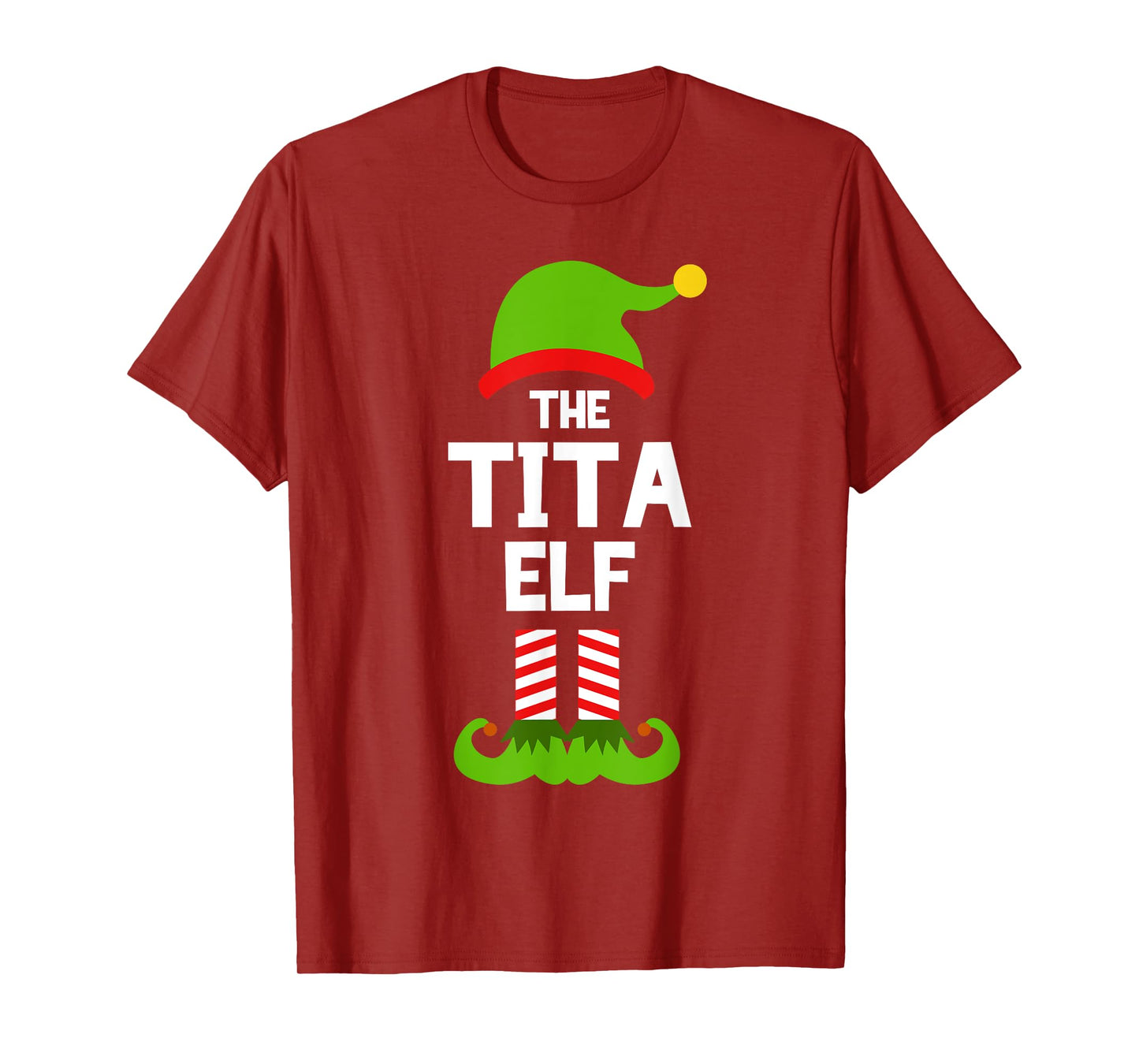 Family Tita Elf Christmas Matching Pajama Funny T-Shirt