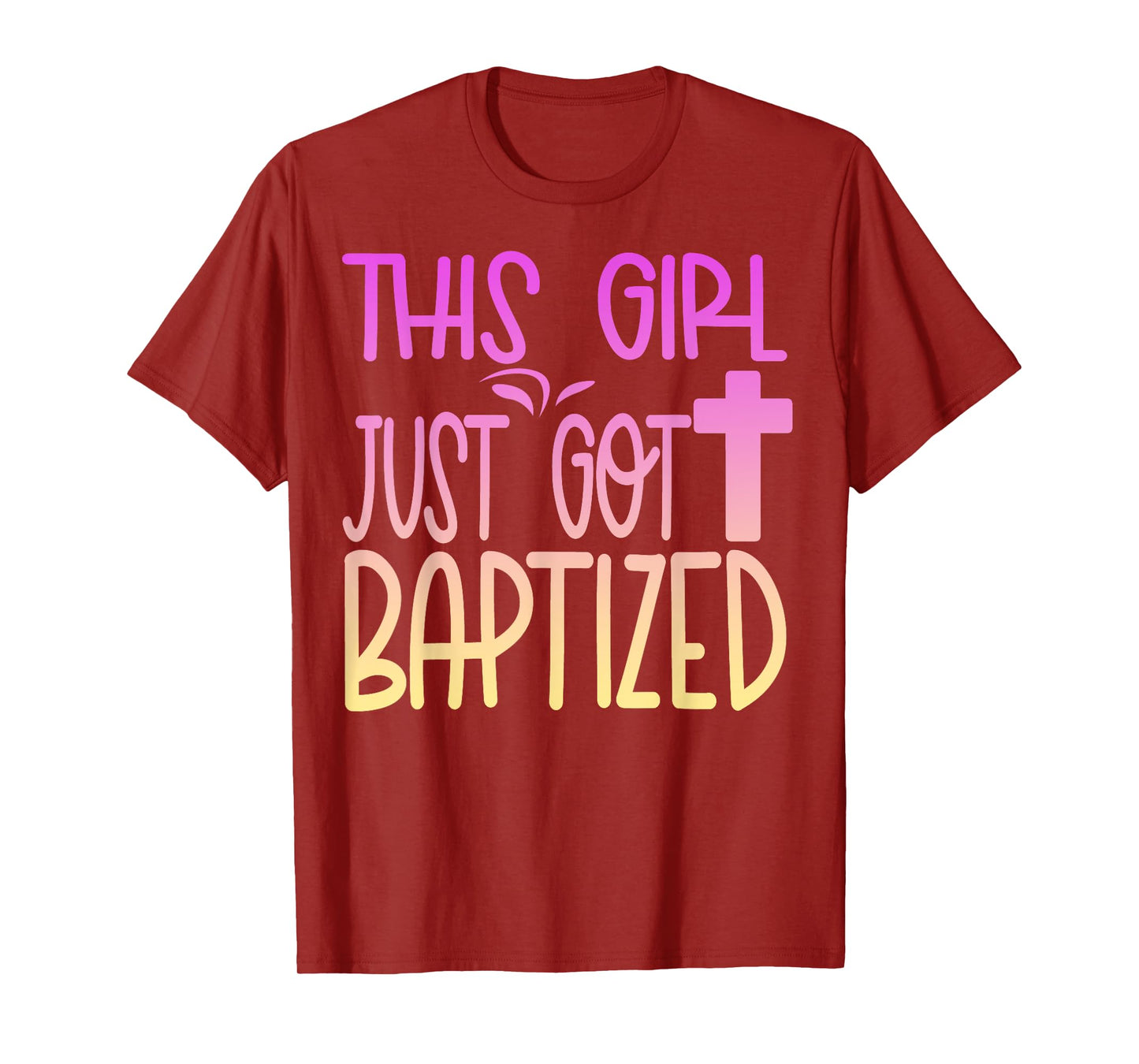 Baptized Baptism Kids Girl Cute Christian 2025 I Decided T-Shirt