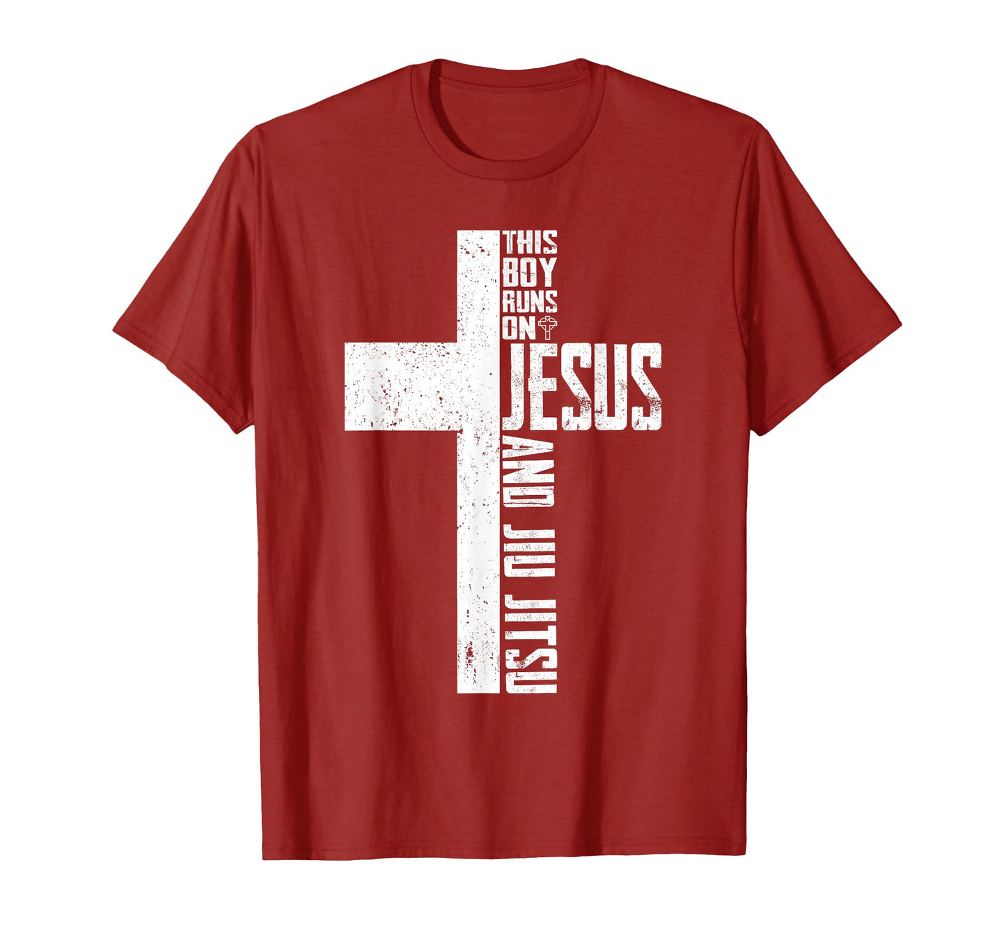 This Boy Runs On Jesus And Jiu Jitsu Christian T-Shirt