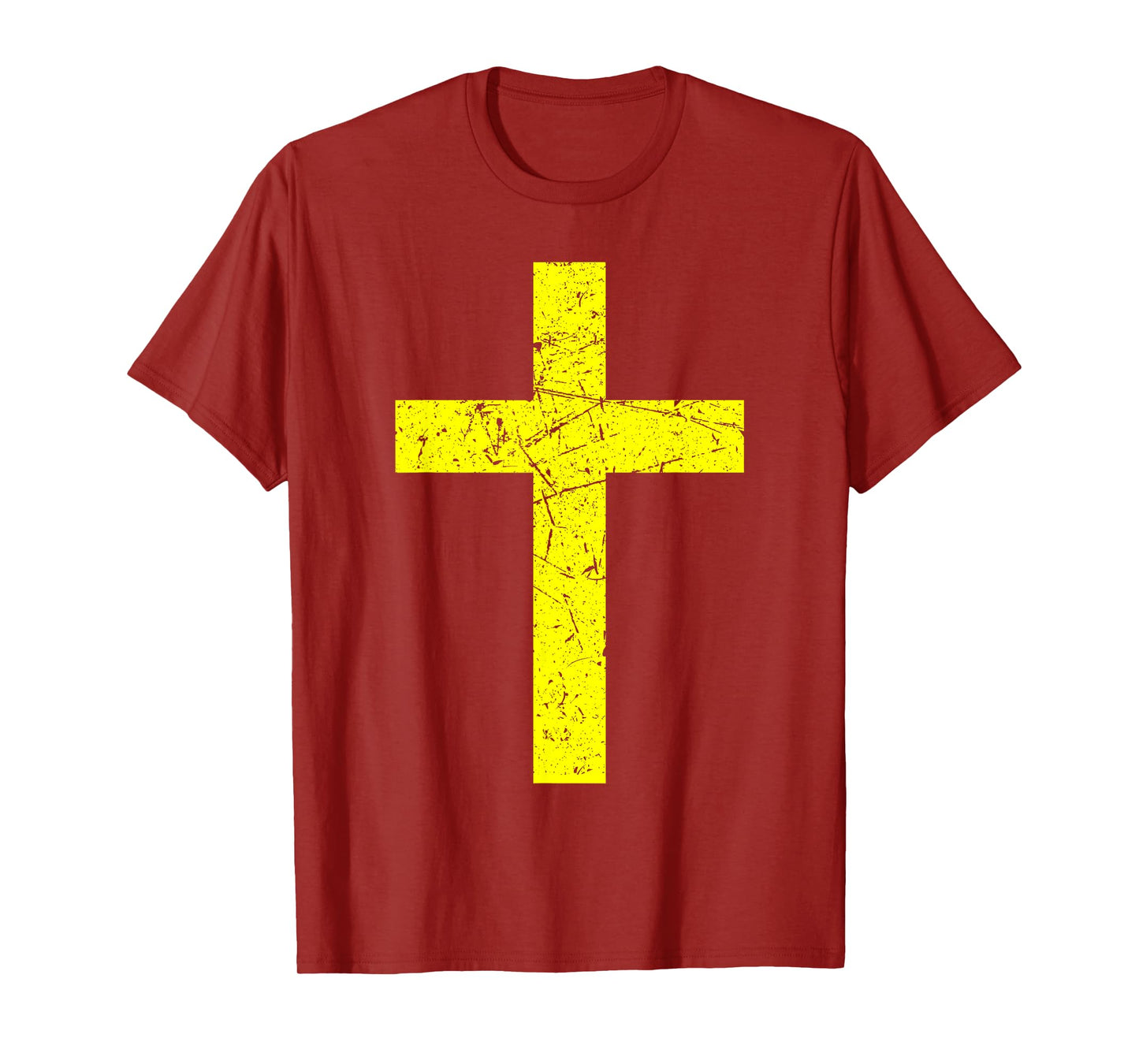 God Jesus Cross Christian Yellow T-Shirt