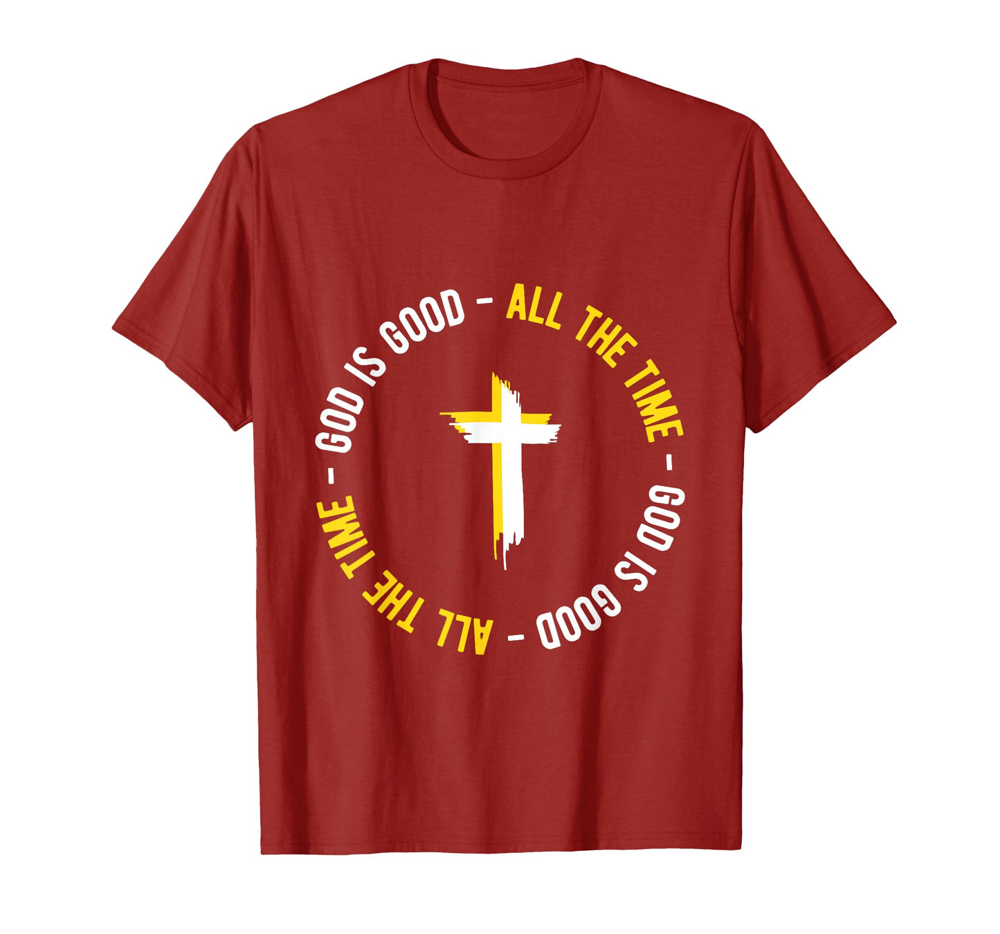 God is Good All The Time Christian Cross Faith Design T-Shirt