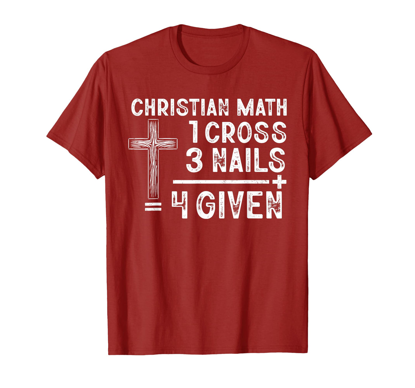 Christian Math Funny Christ Follower Religion Math Lover T-Shirt