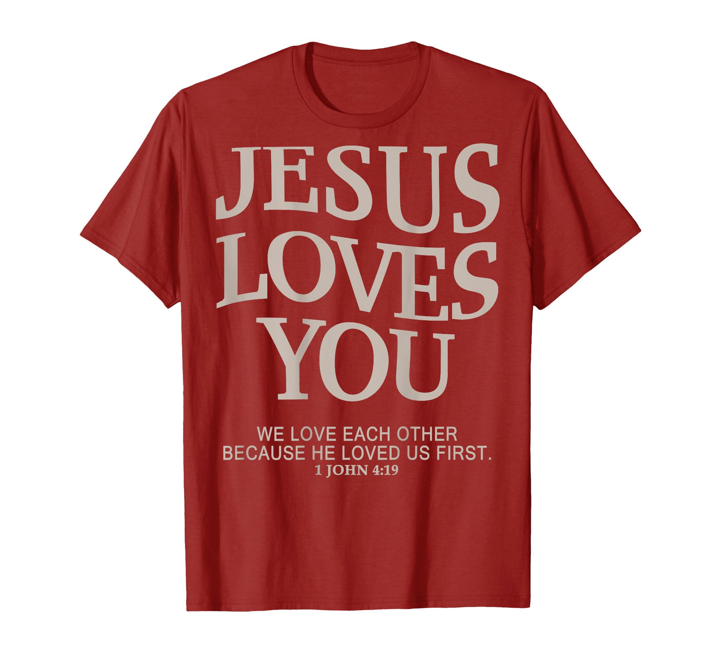 Jesus Loves You Christian Graphic Tees T-Shirt