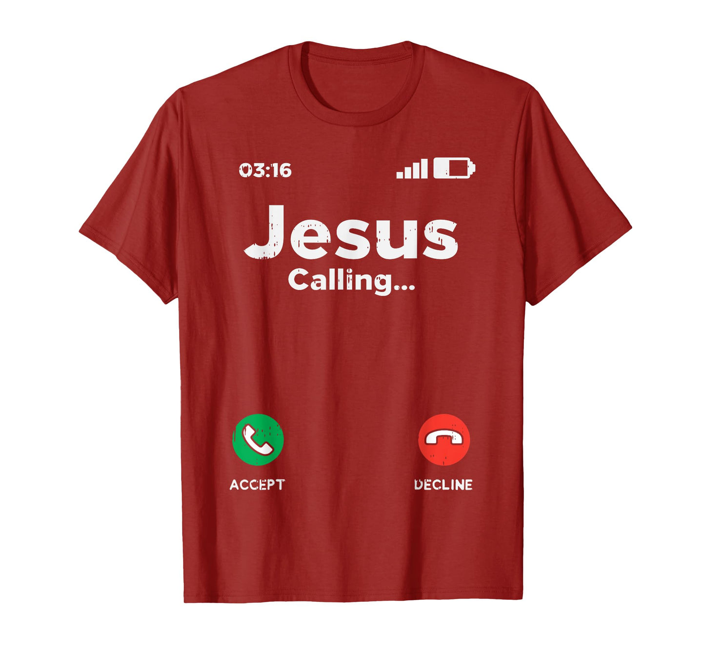 Jesus Calling God Christ Faith Religious Christian Gift T-Shirt