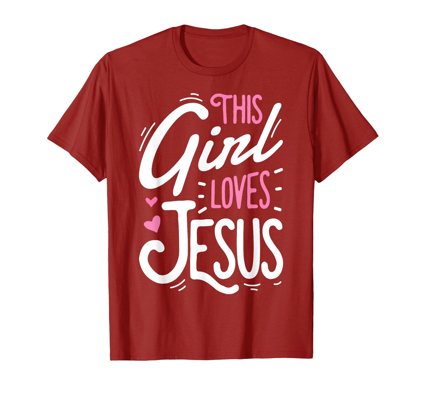This Girl Loves Jesus Funny Christian Faith Religious Women T-Shirt