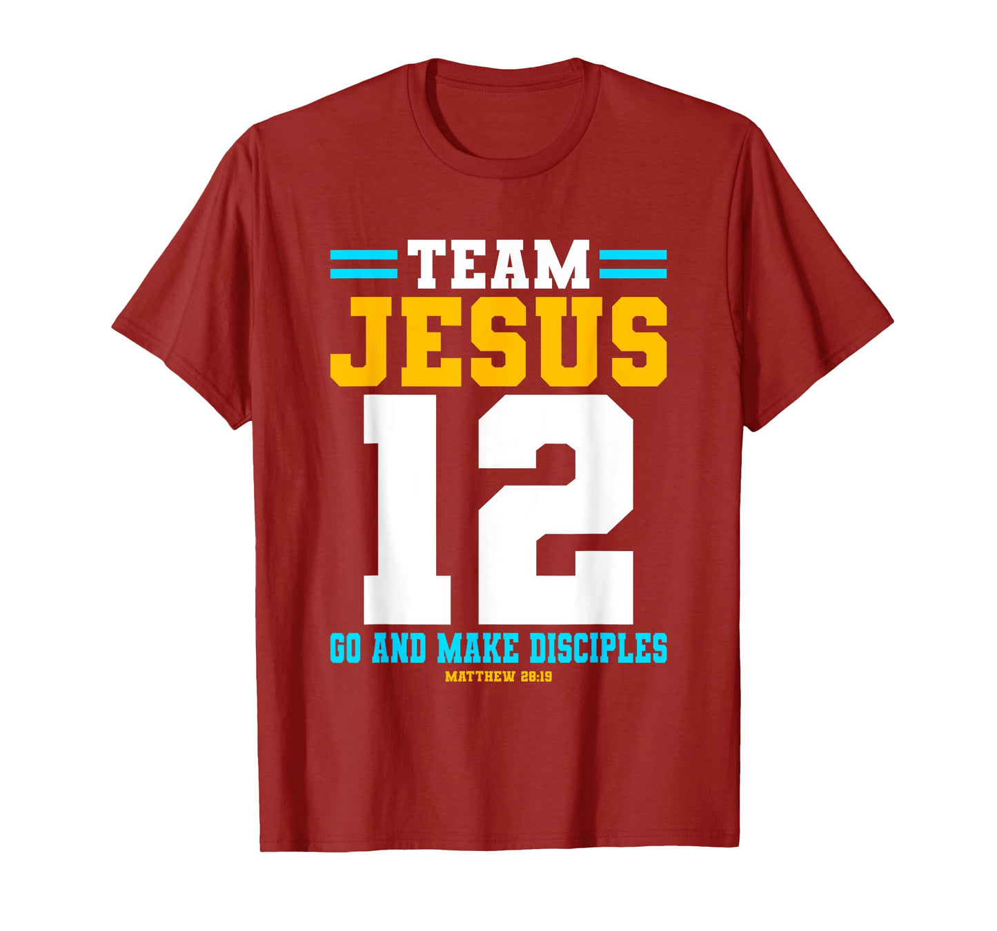 Jesus Baseball Team Jesus Christian Matthew 28:19 Verse T-Shirt