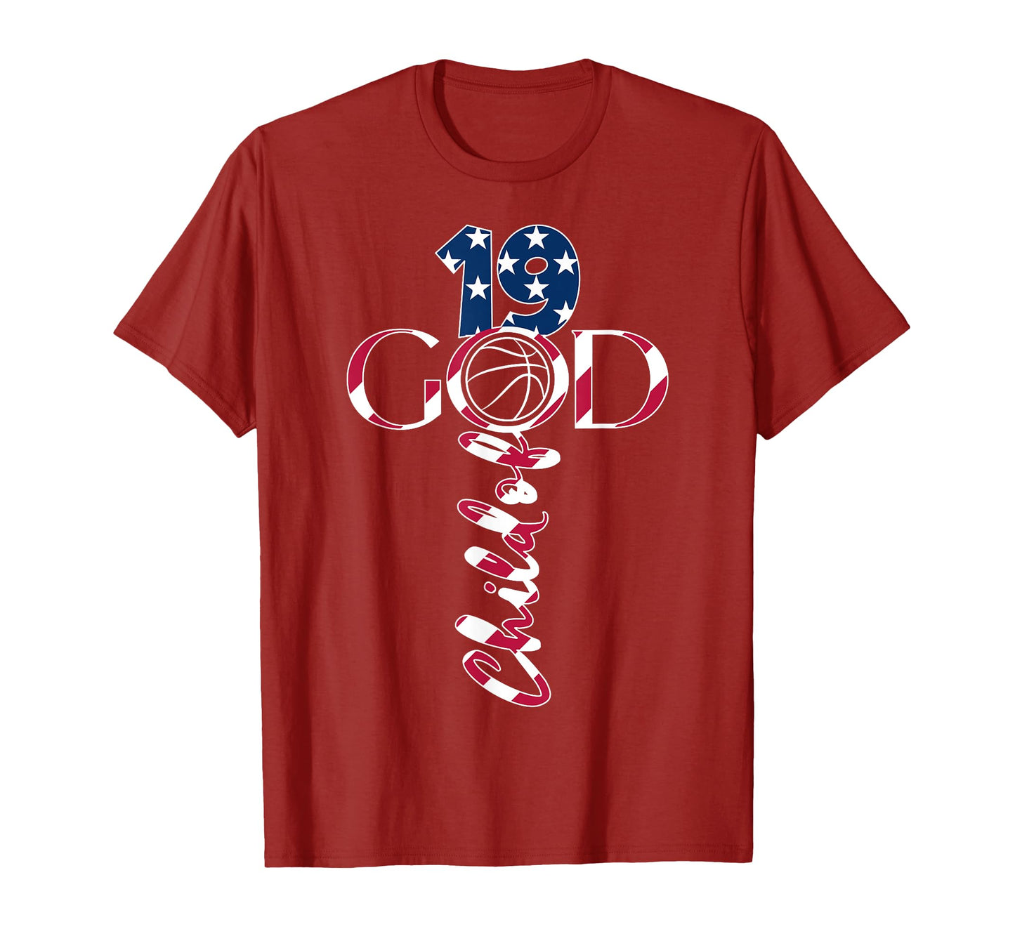 JESUS 19 YEARS CHILD OF GOD BASKETBALL 19TH BIRTHDAY T-Shirt