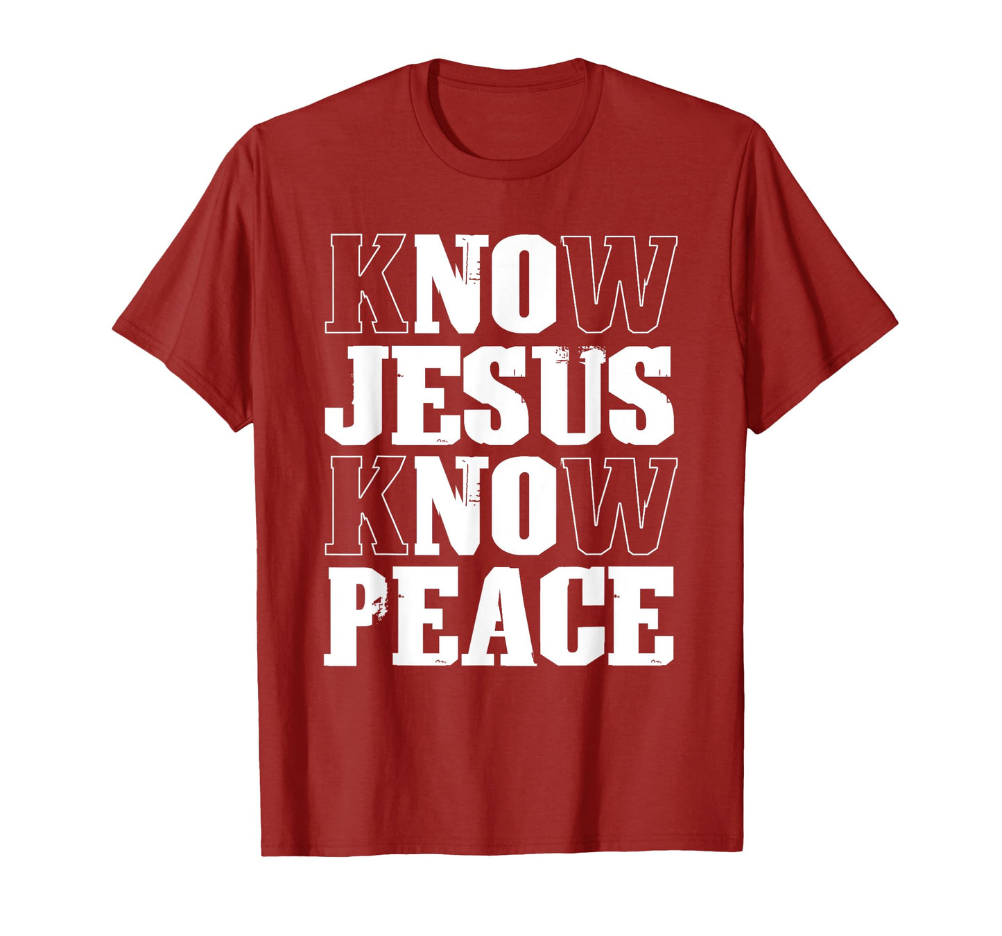 Know Jesus Know Peace Faith in Christ Christian Bible T-Shirt