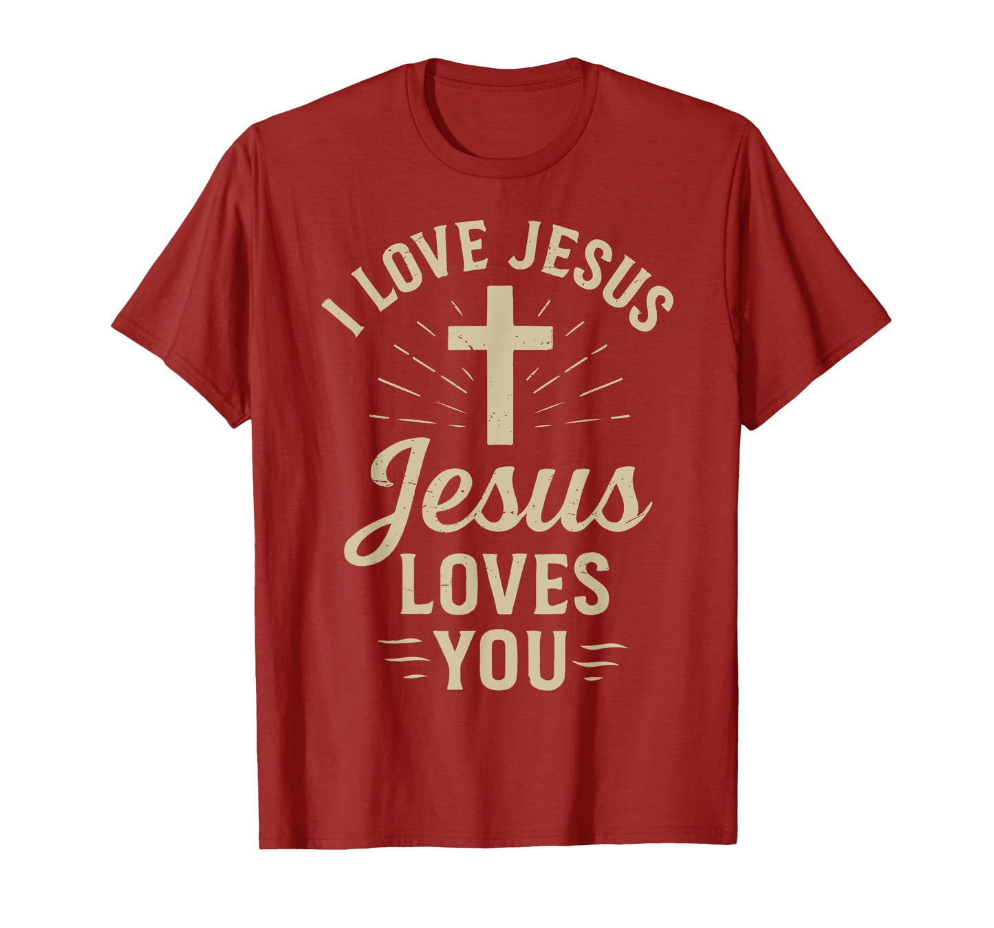 Men I Love Jesus and You Too Much Christian God Son Toddler T-Shirt