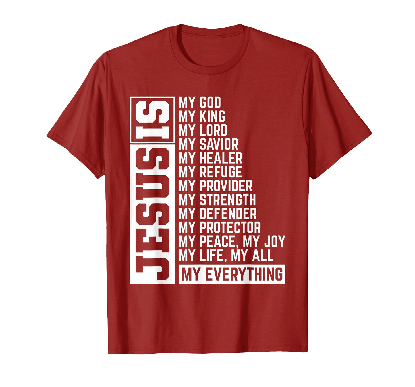 Faith Cross Christian Religious Jesus Lord Gift Jesus T-Shirt