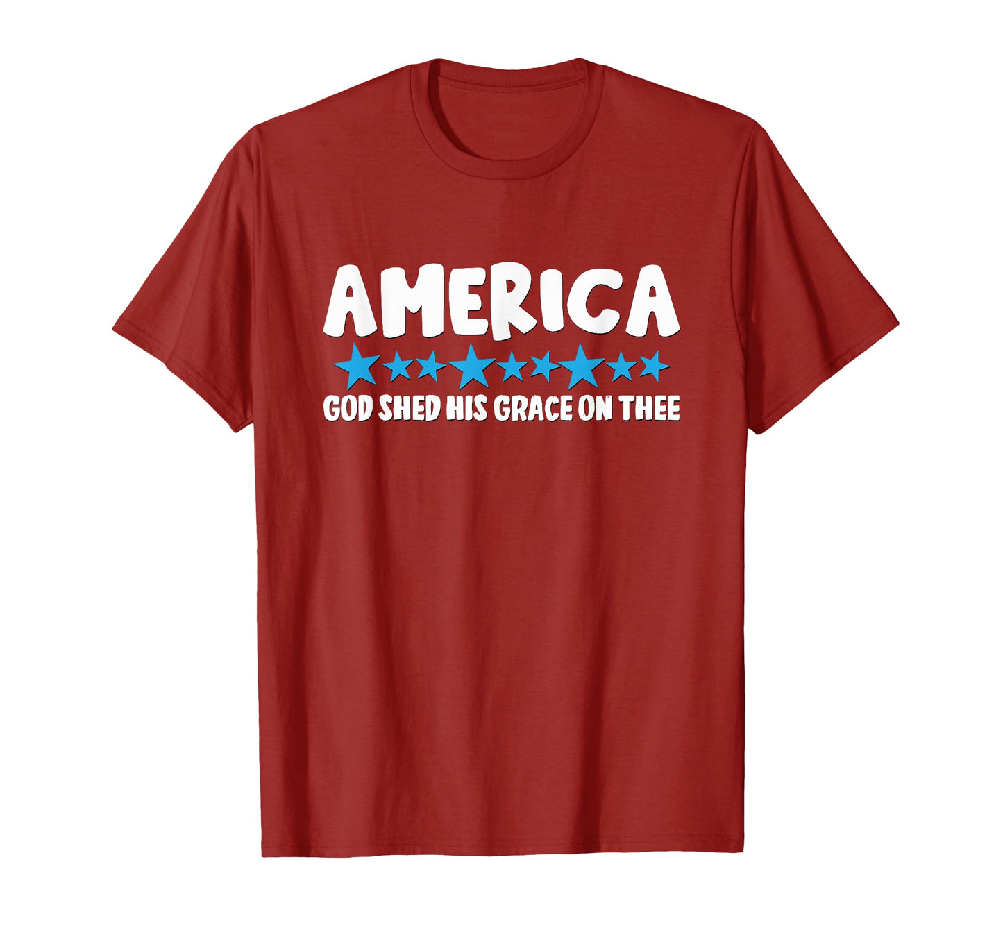 America God Shed His Grace On Thee T-Shirt