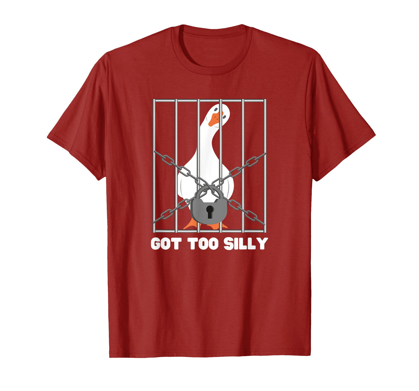 Goose Got Too Silly Funny Silly Goose Meme T-Shirt