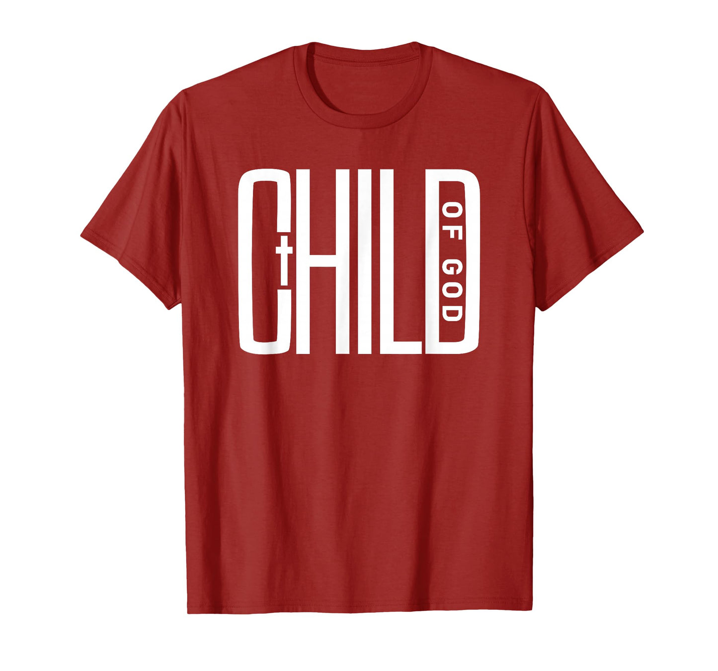 Child of God - Christian Faith, Inspirational Cross Graphic T-Shirt