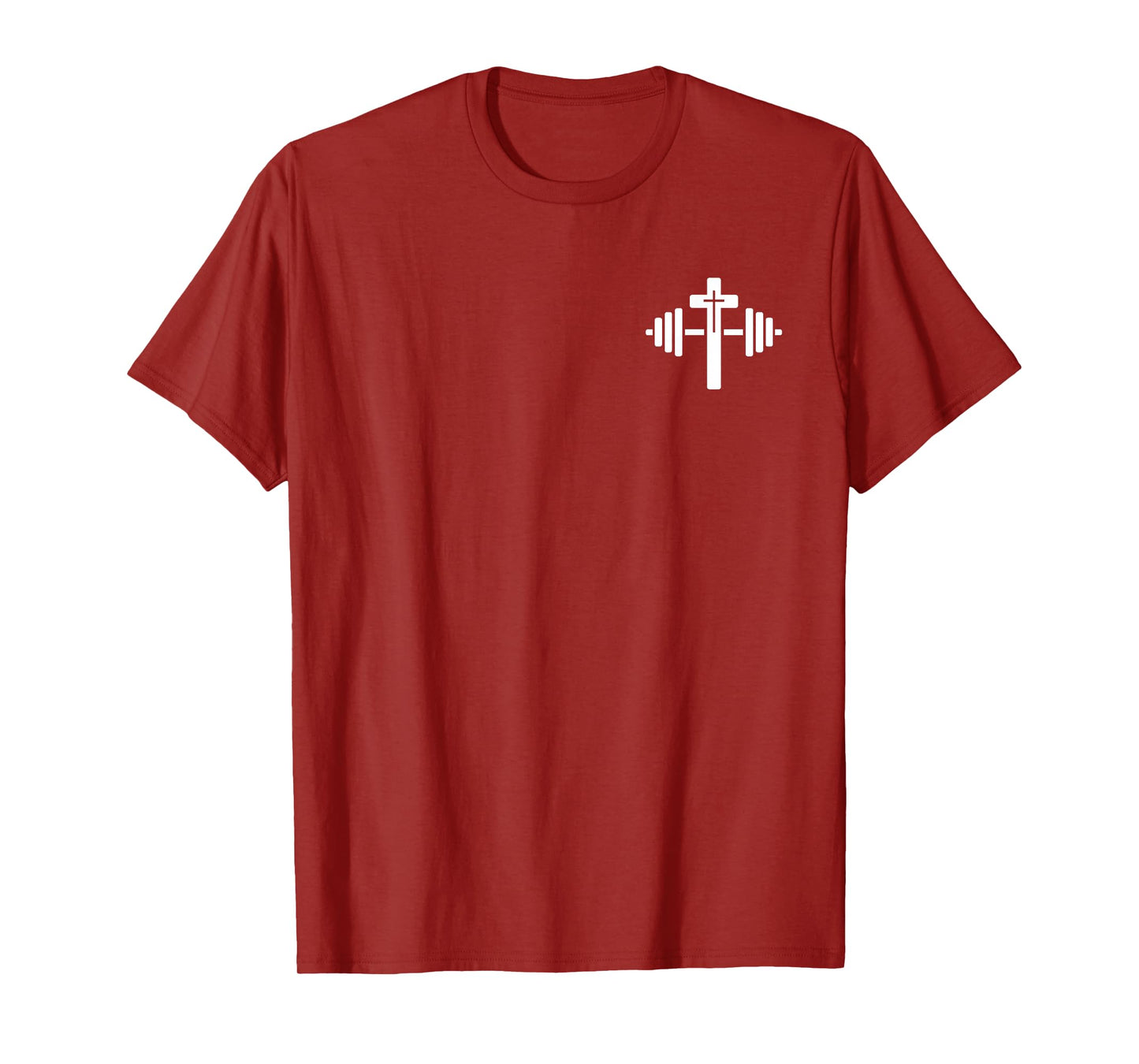 Lift Heavy Pray Hard Christian Workout Apparel 2 Sided T-Shirt
