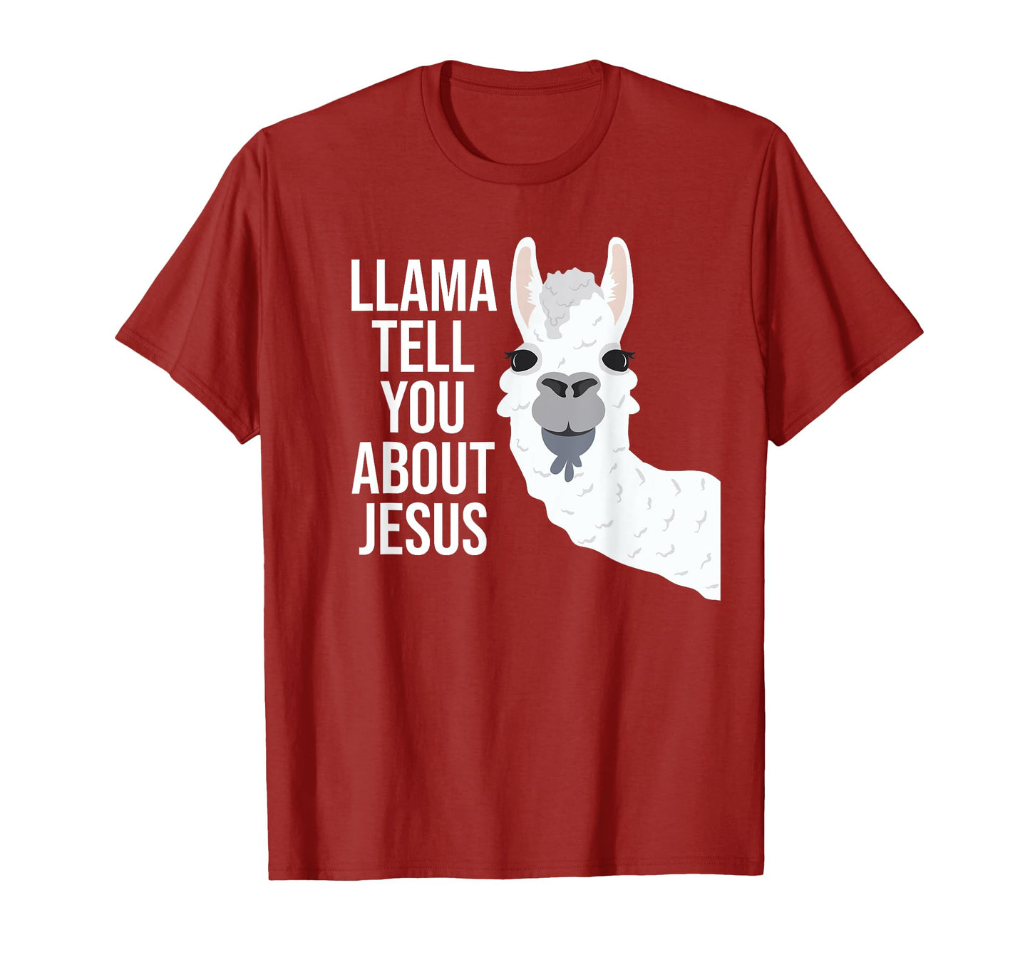 Llama Tell You About Jesus Funny Christian Bible Gospel T-Shirt