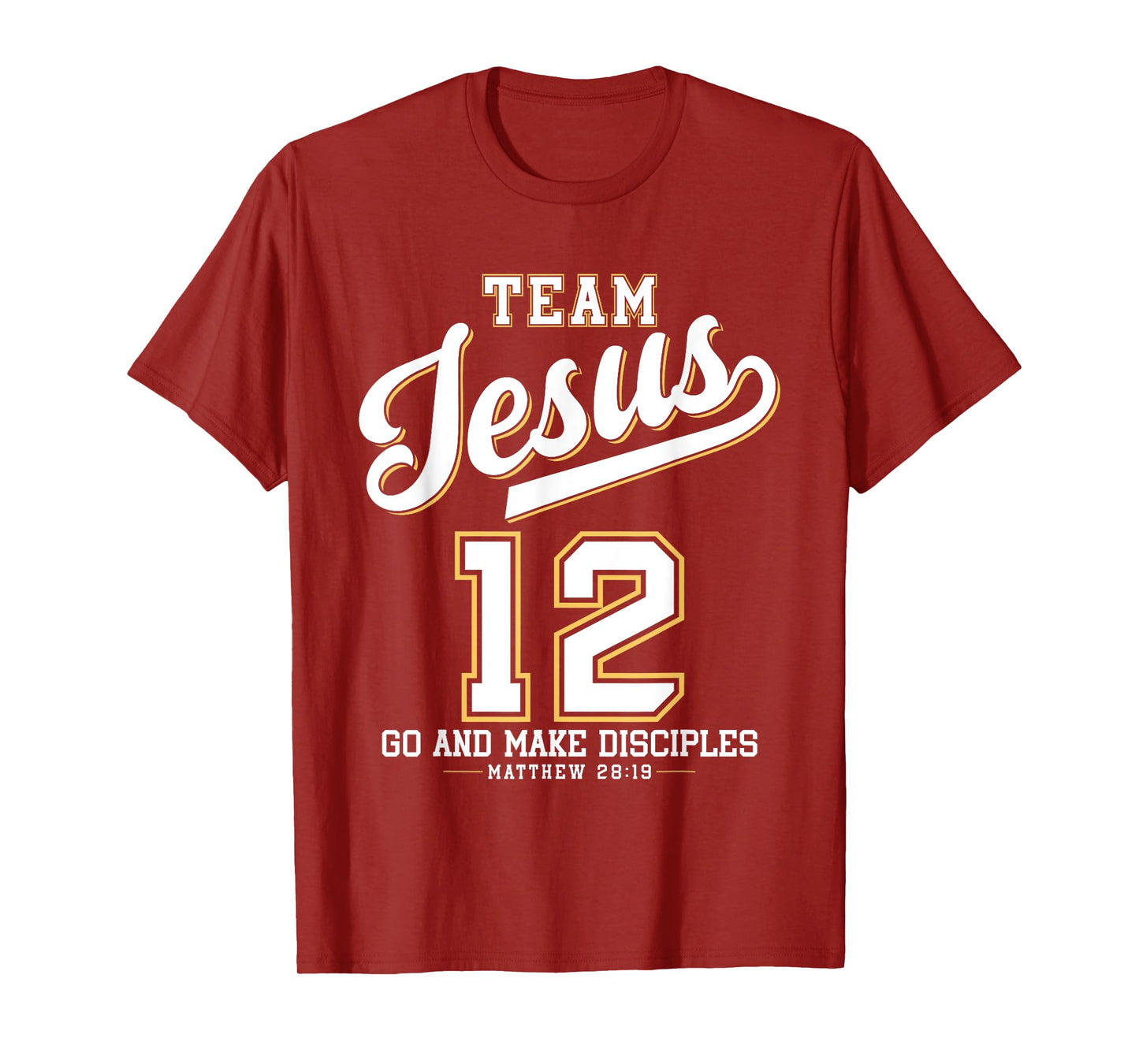 Jesus Baseball Team Jesus Christian Matthew 28:19 Verse T-Shirt