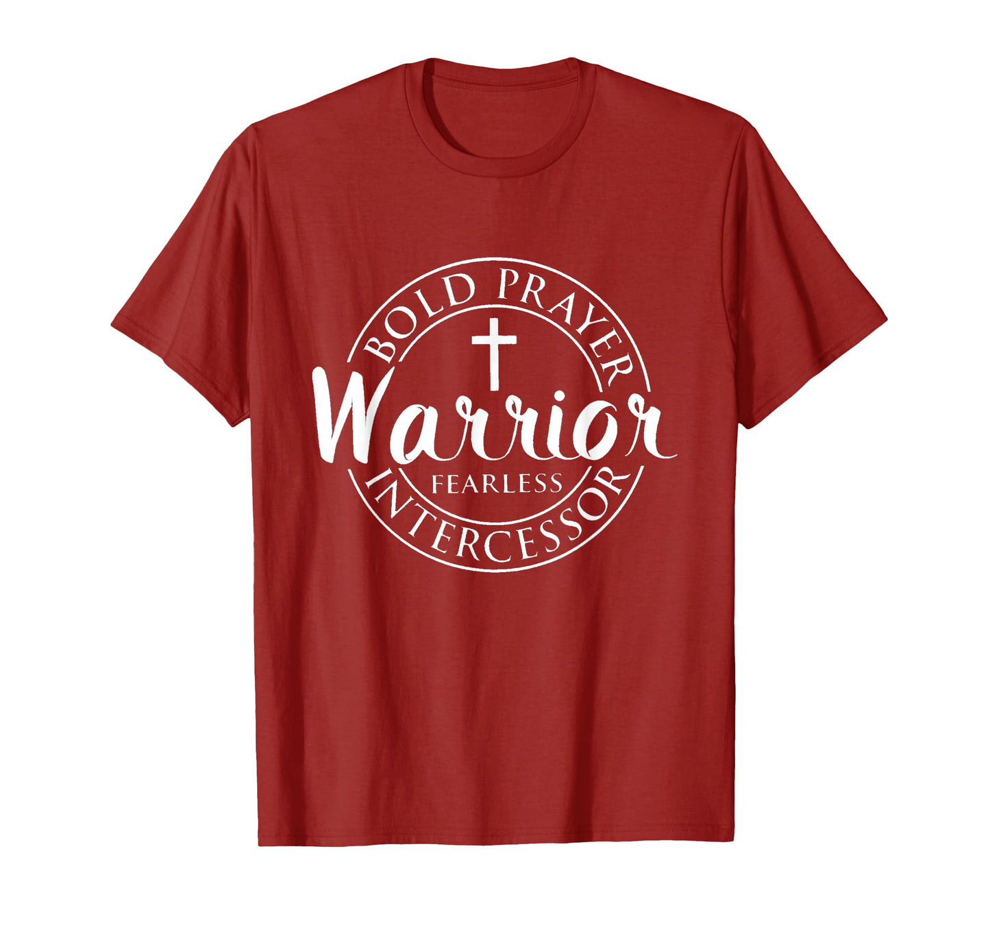 Prayer Warrior Black Unisex-Adults T-Shirt, Small, Short Sleeve, Religious Theme